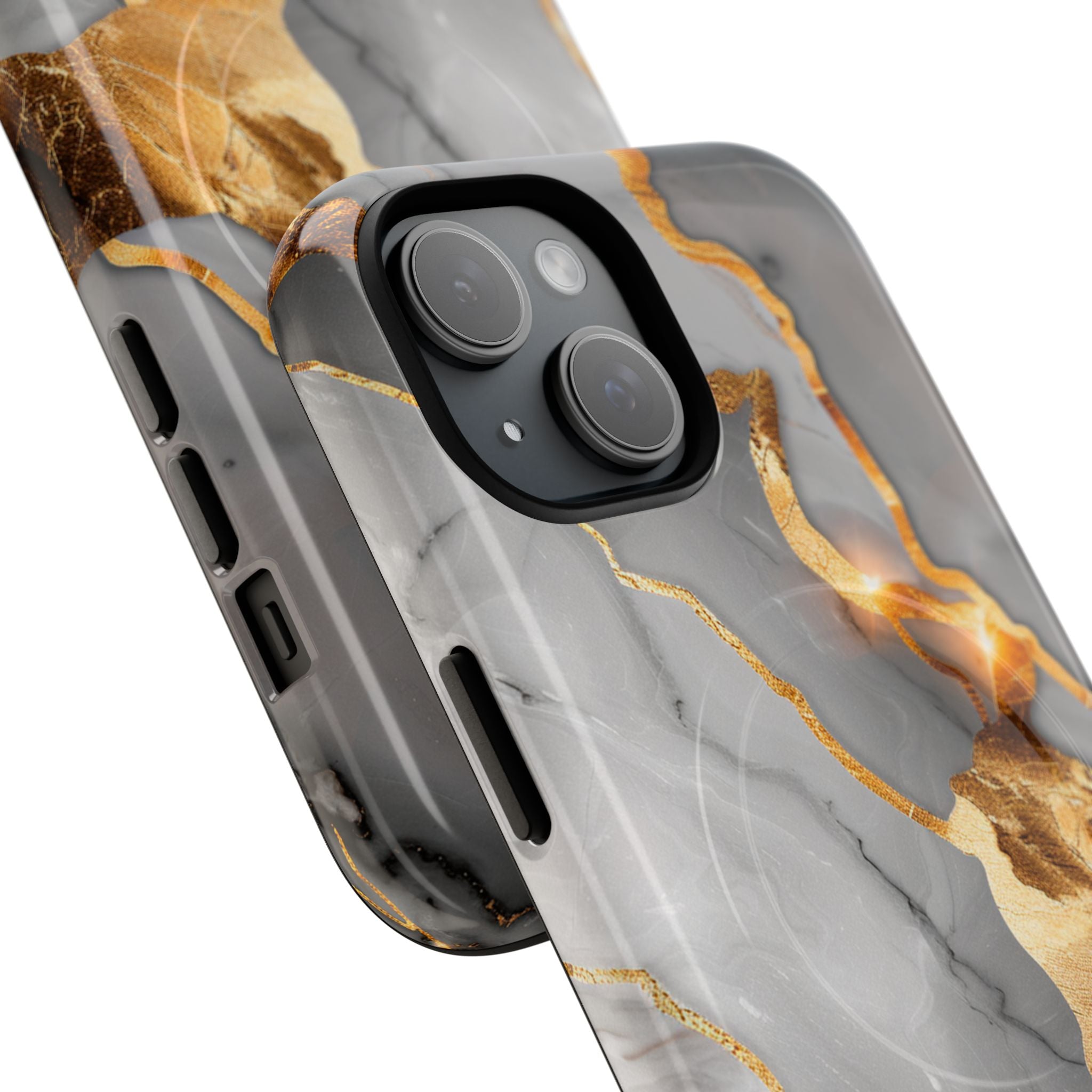 Marble Gold Vein Tough Magnetic Phone Case