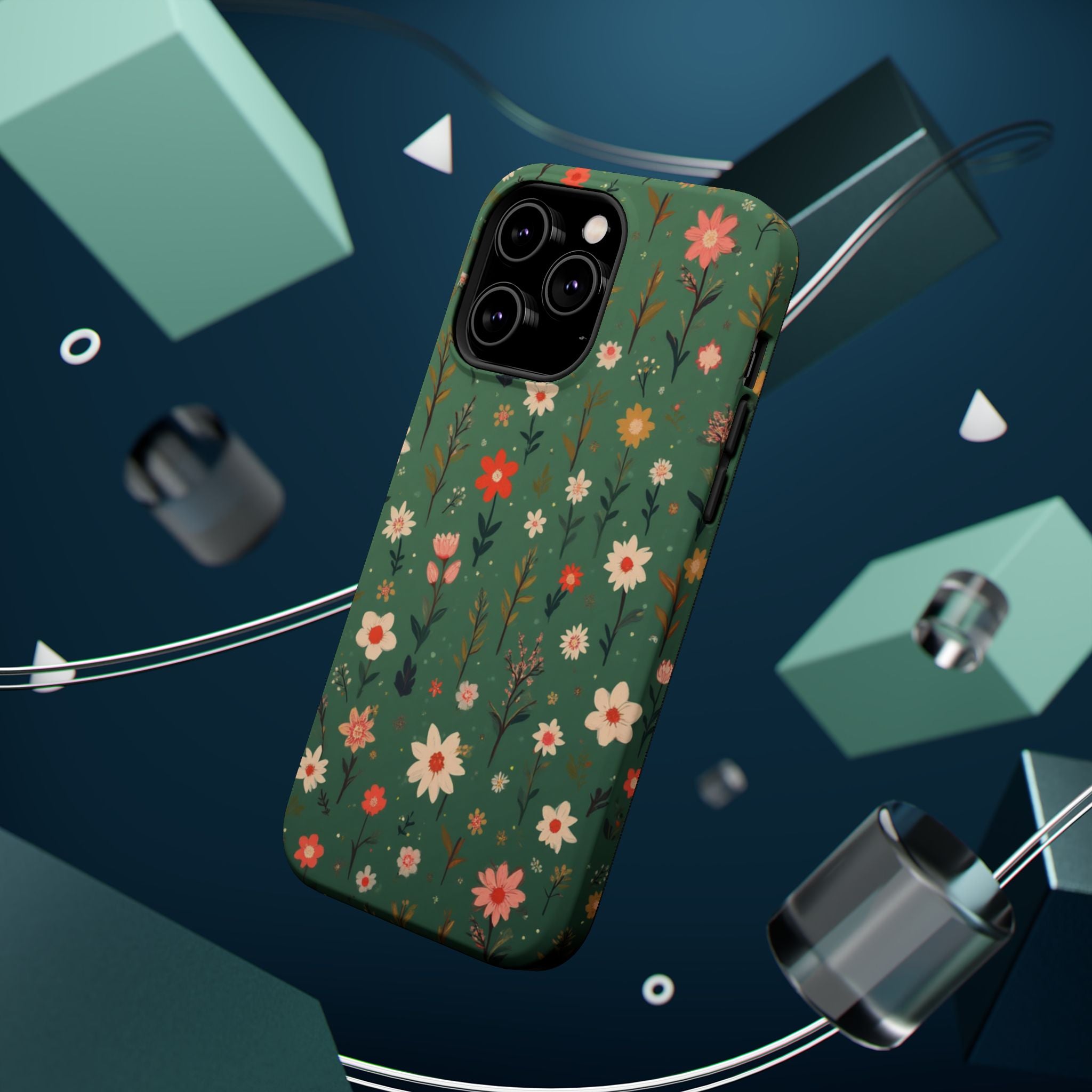 Floral Meadow Magnetic Impact-Resistant Phone Case
