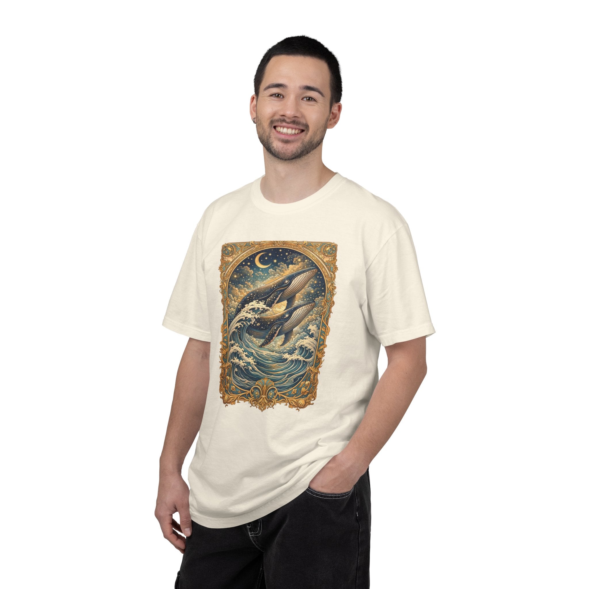 Whales T‑Shirt – Nautical Ocean Art Tee