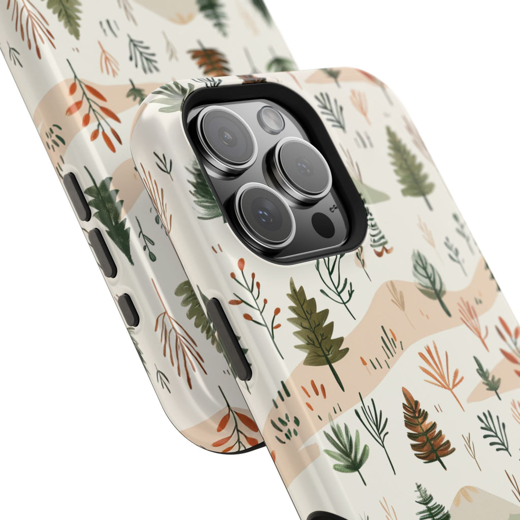 Magnetic Impact-Resistant Phone Case — Woodland Trees Pattern