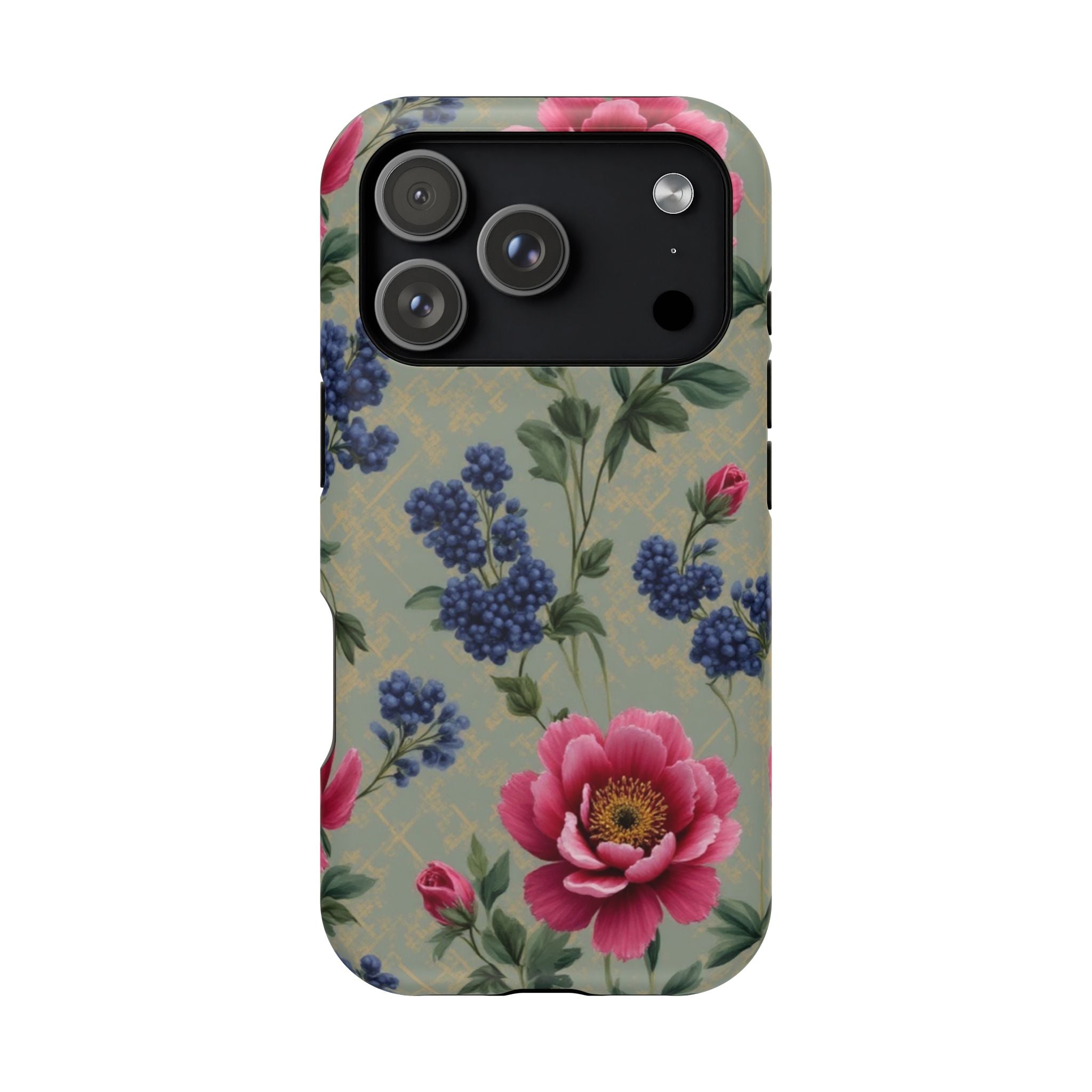 Floral Vintage Magnetic Impact-Resistant Phone Case