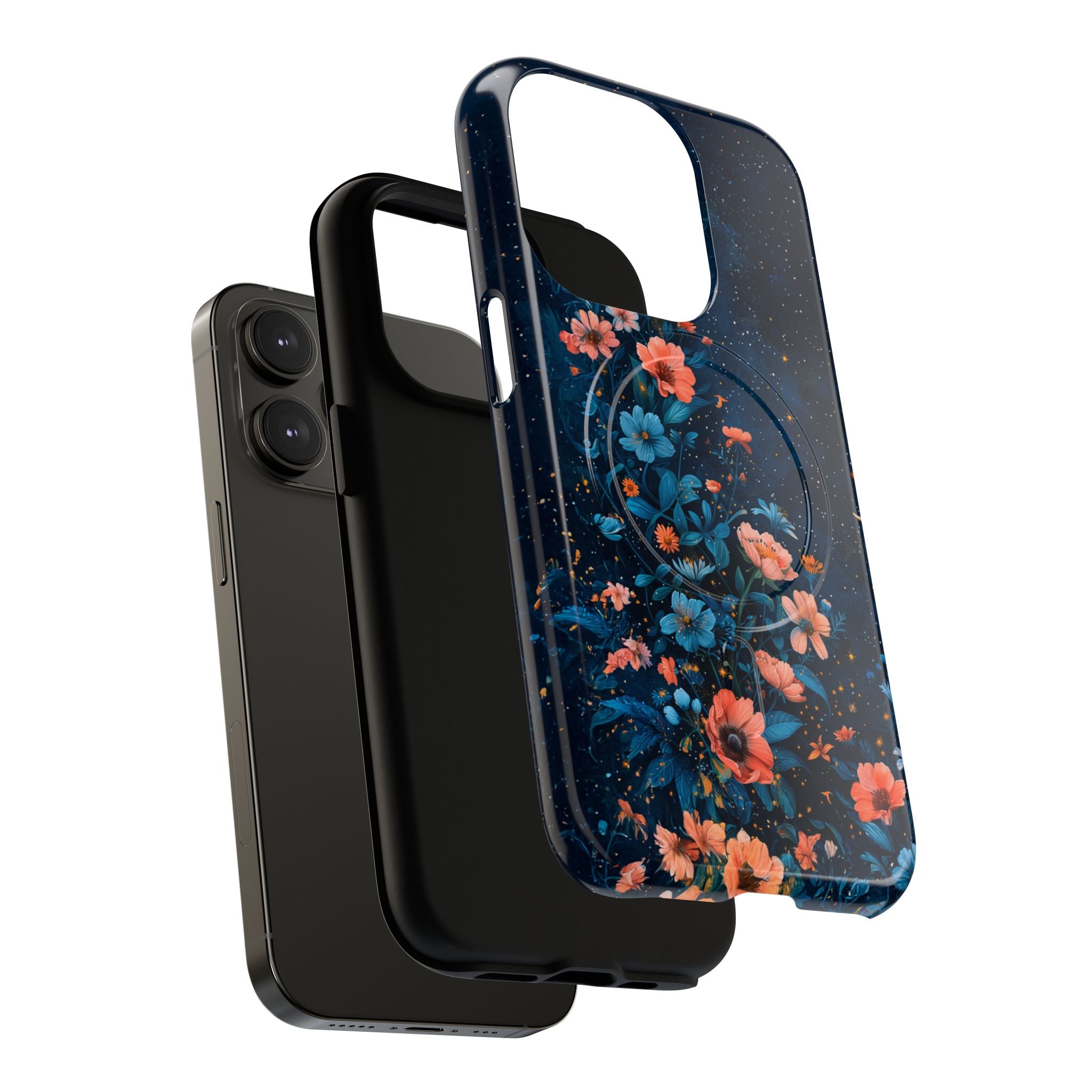 Floral Night Sky Tough Magnetic Phone Case