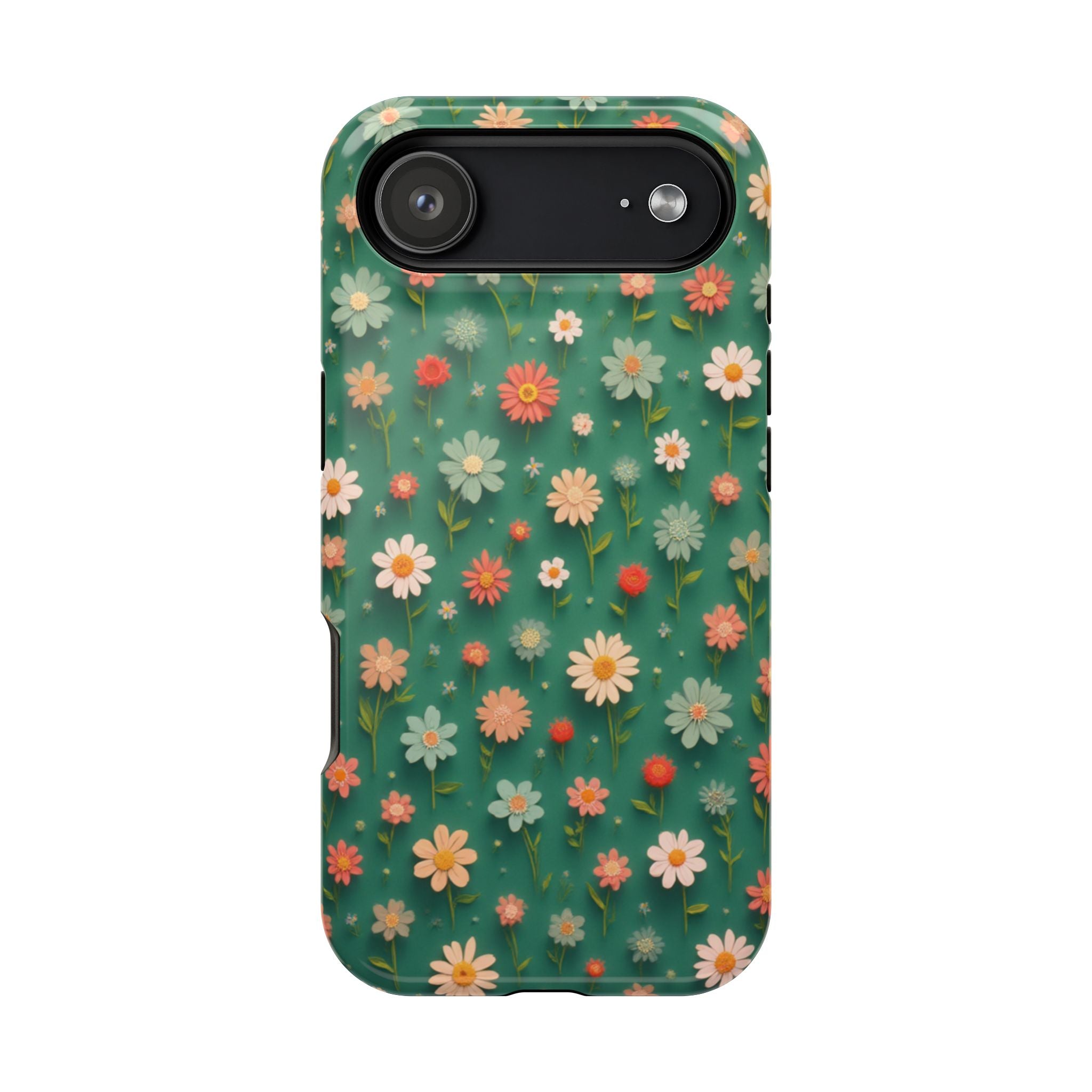 Floral Daisy Magnetic Impact-Resistant Phone Case