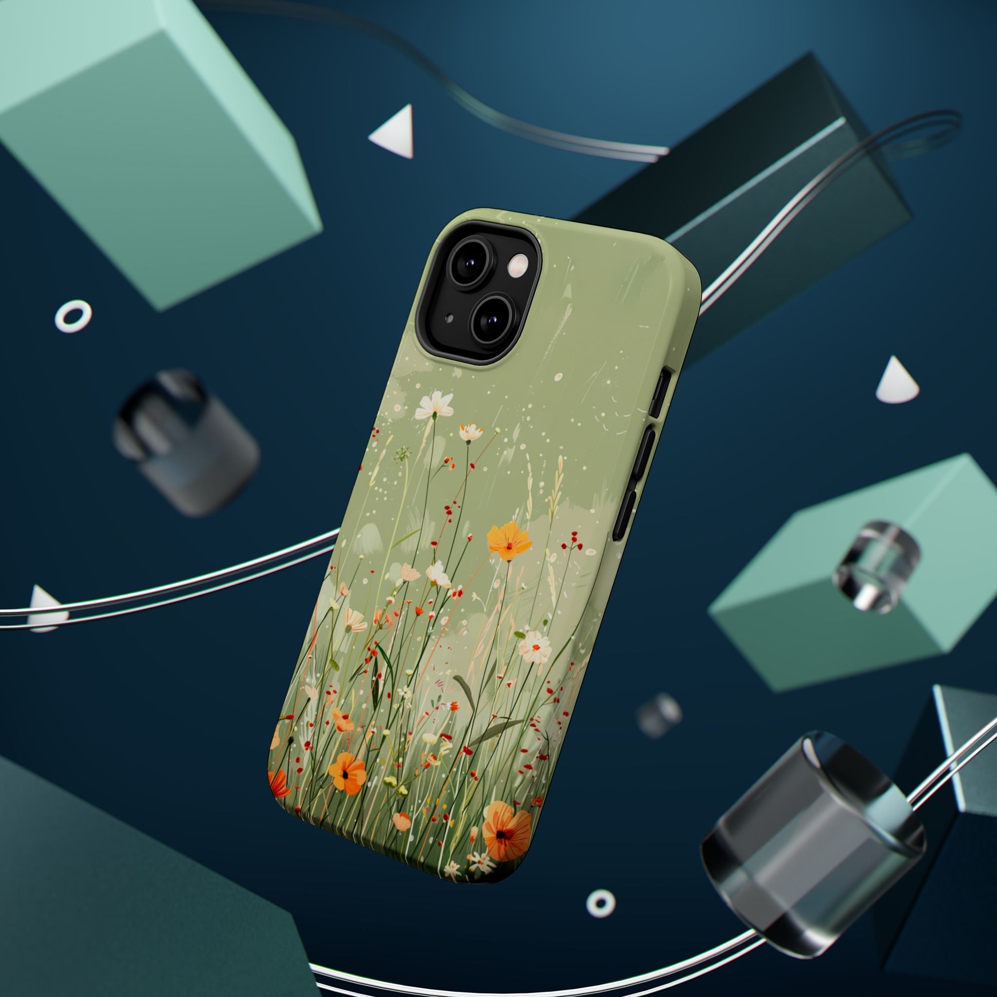 Floral Meadow Magnetic Impact-Resistant Phone Case