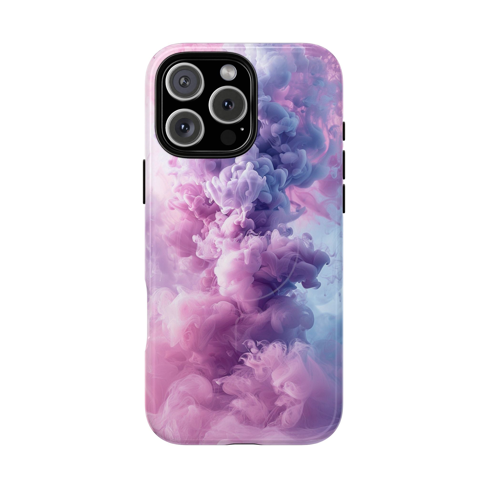 Magnetic Tough Phone Case — Pink & Purple Cloud Smoke Design