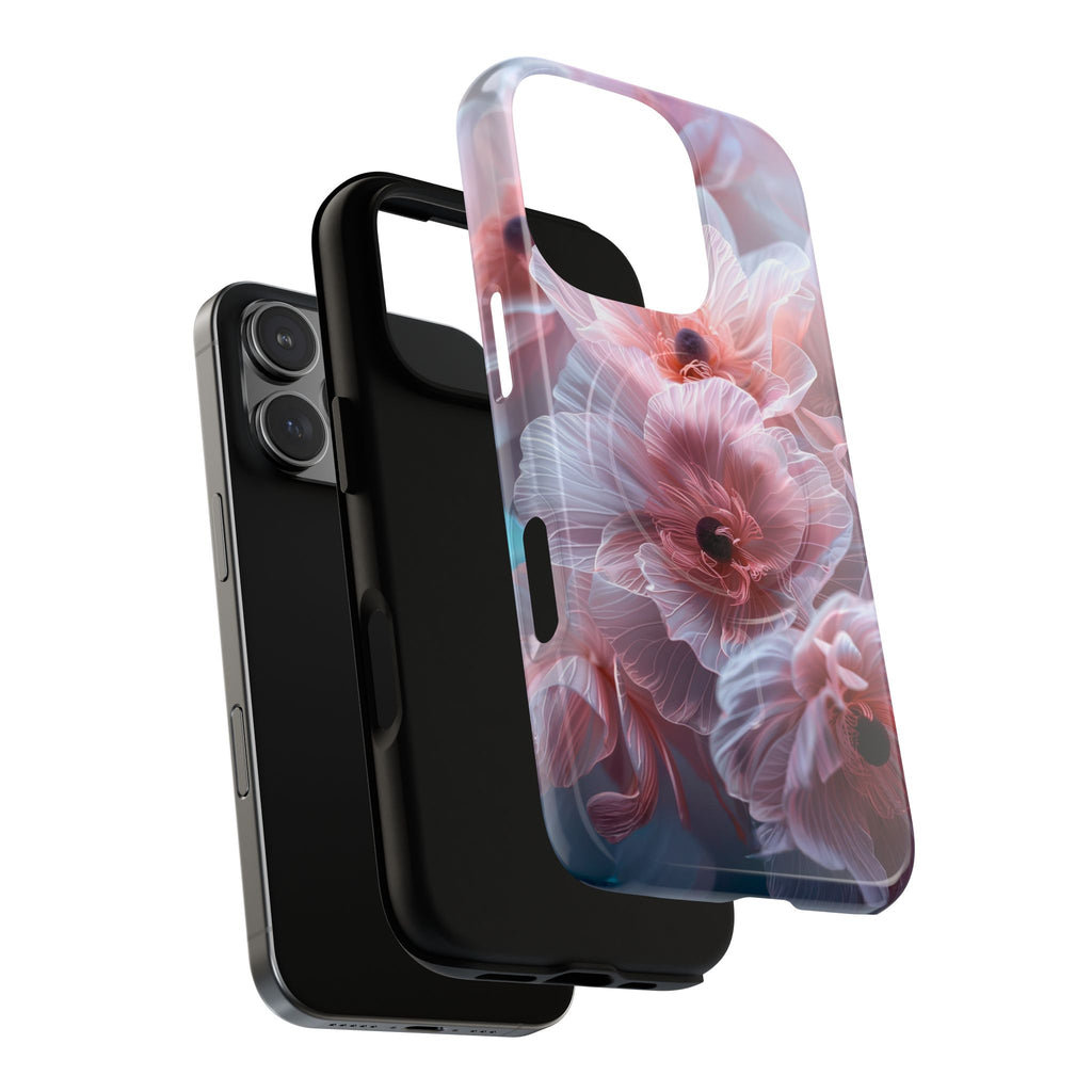 Floral Dream Tough Magnetic Phone Case — Pink Soft Petal Design