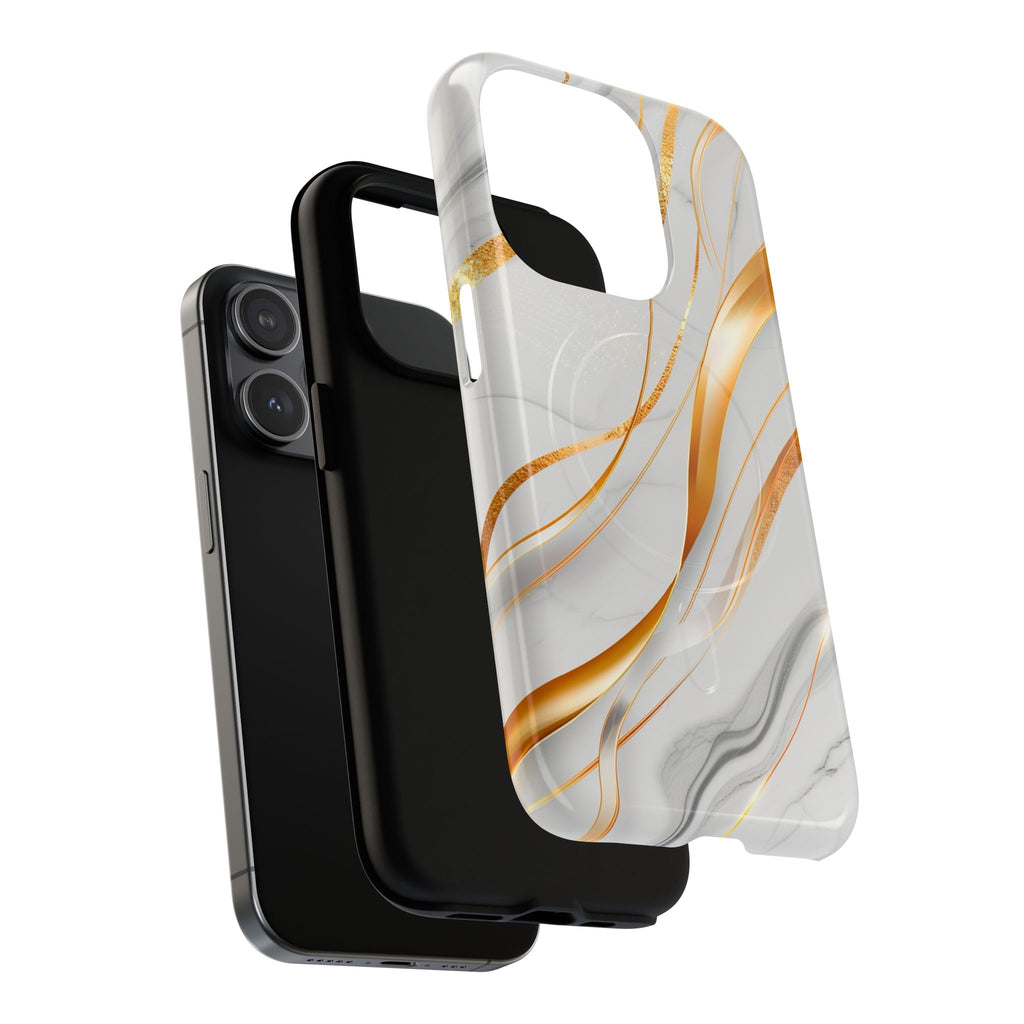Marble Gold Wave Tough Magnetic Phone Case