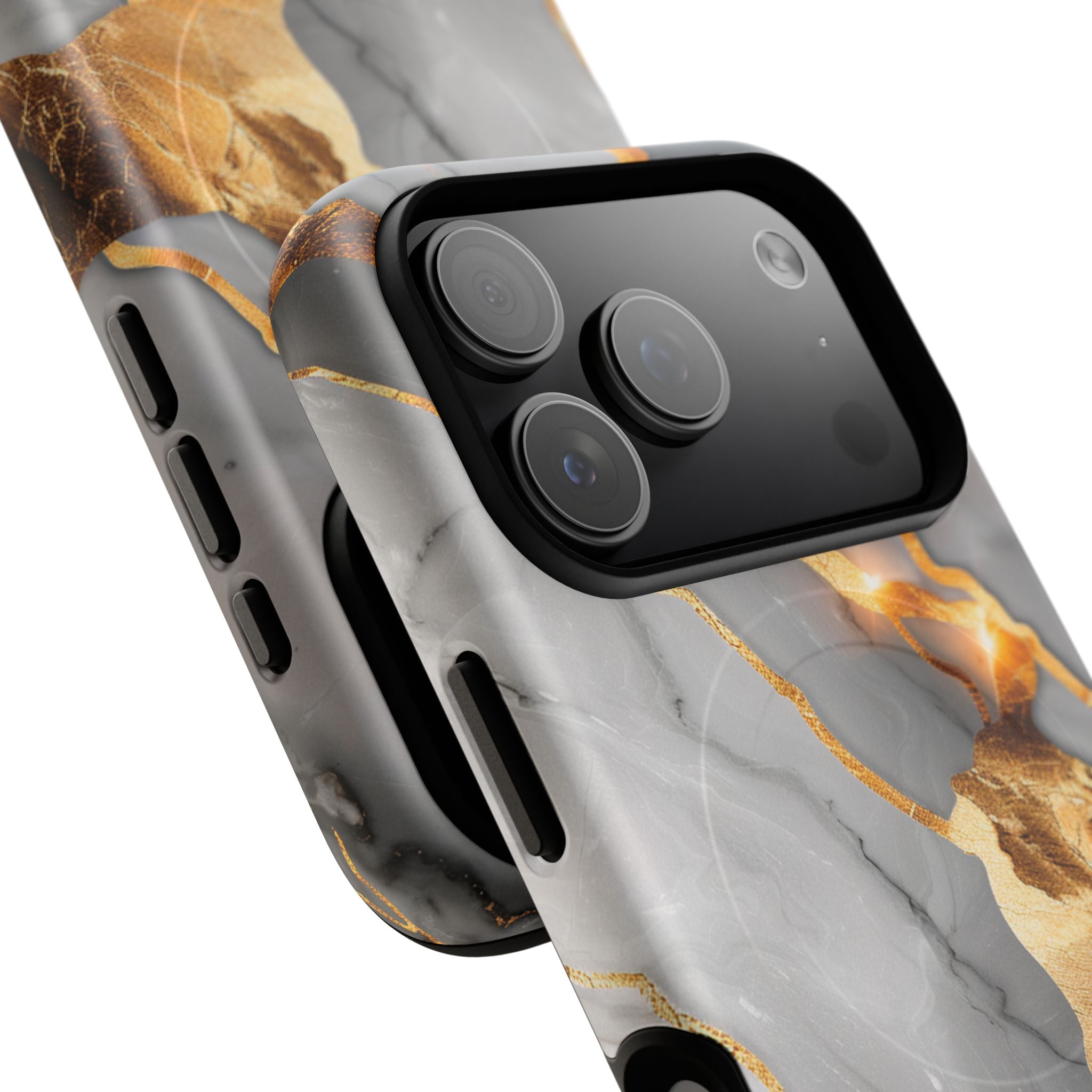 Marble Gold Vein Tough Magnetic Phone Case