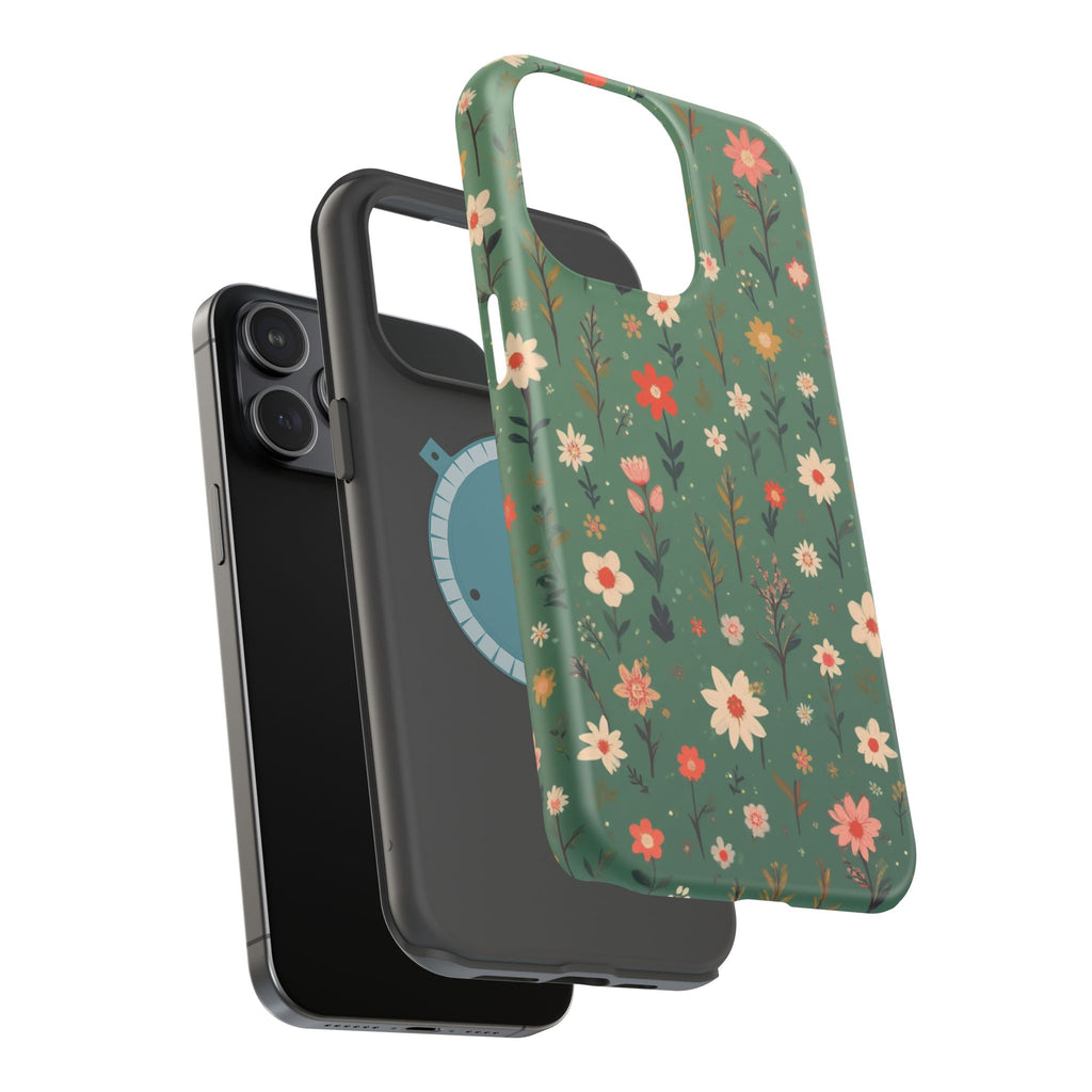 Floral Meadow Magnetic Impact-Resistant Phone Case
