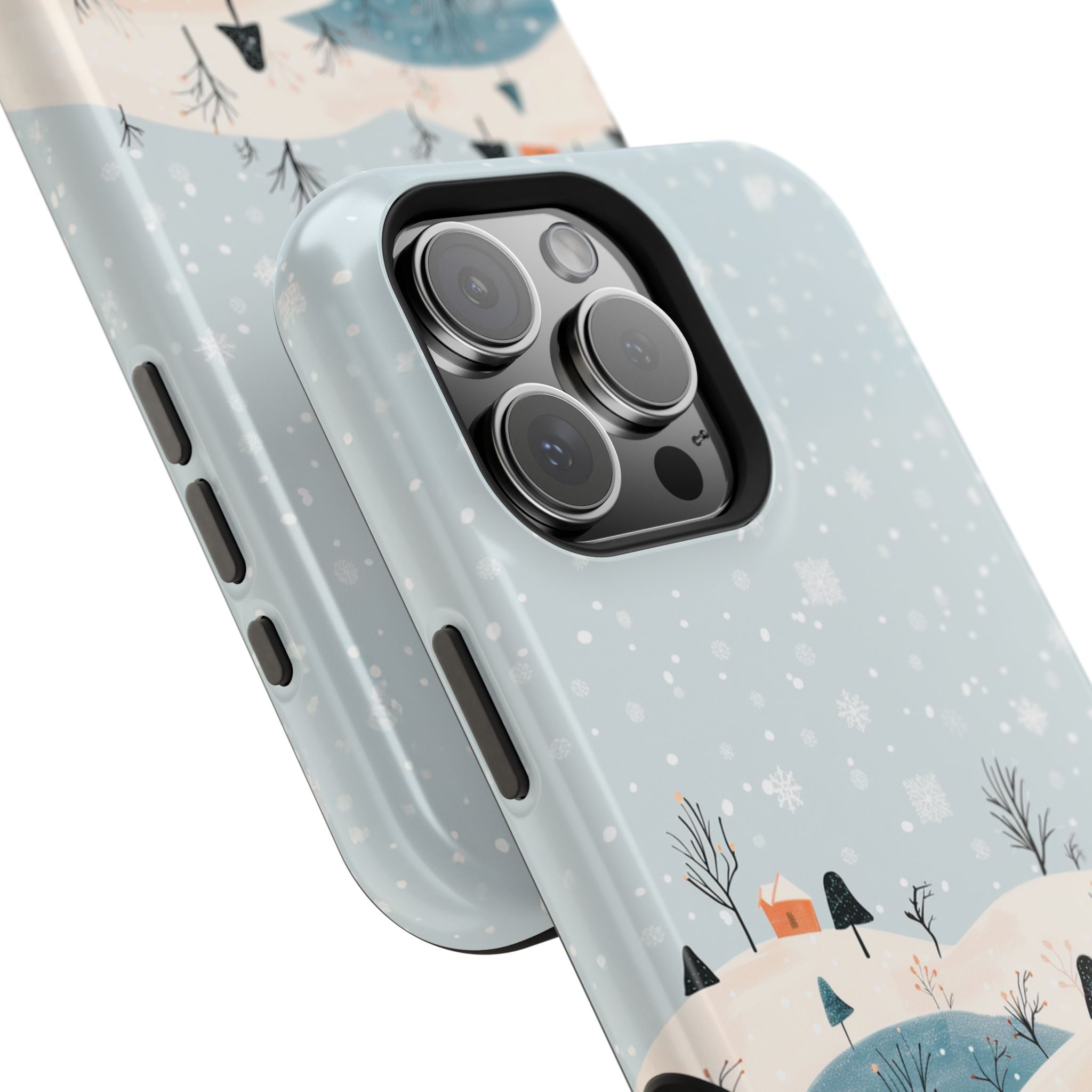 Winter Snowy Hills Magnetic Impact Phone Case — Cute Scenic Landscape iPhone Cover