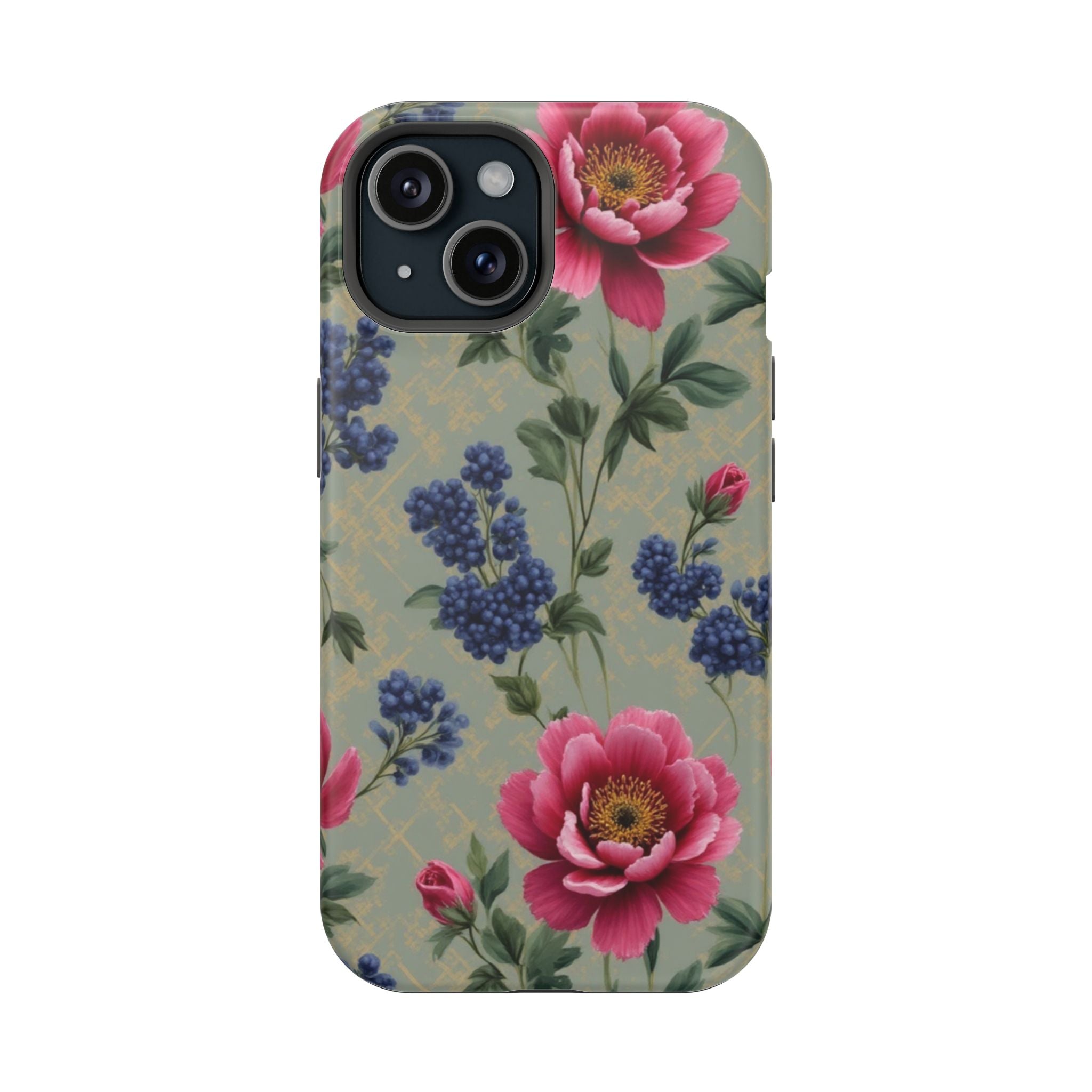 Floral Vintage Magnetic Impact-Resistant Phone Case
