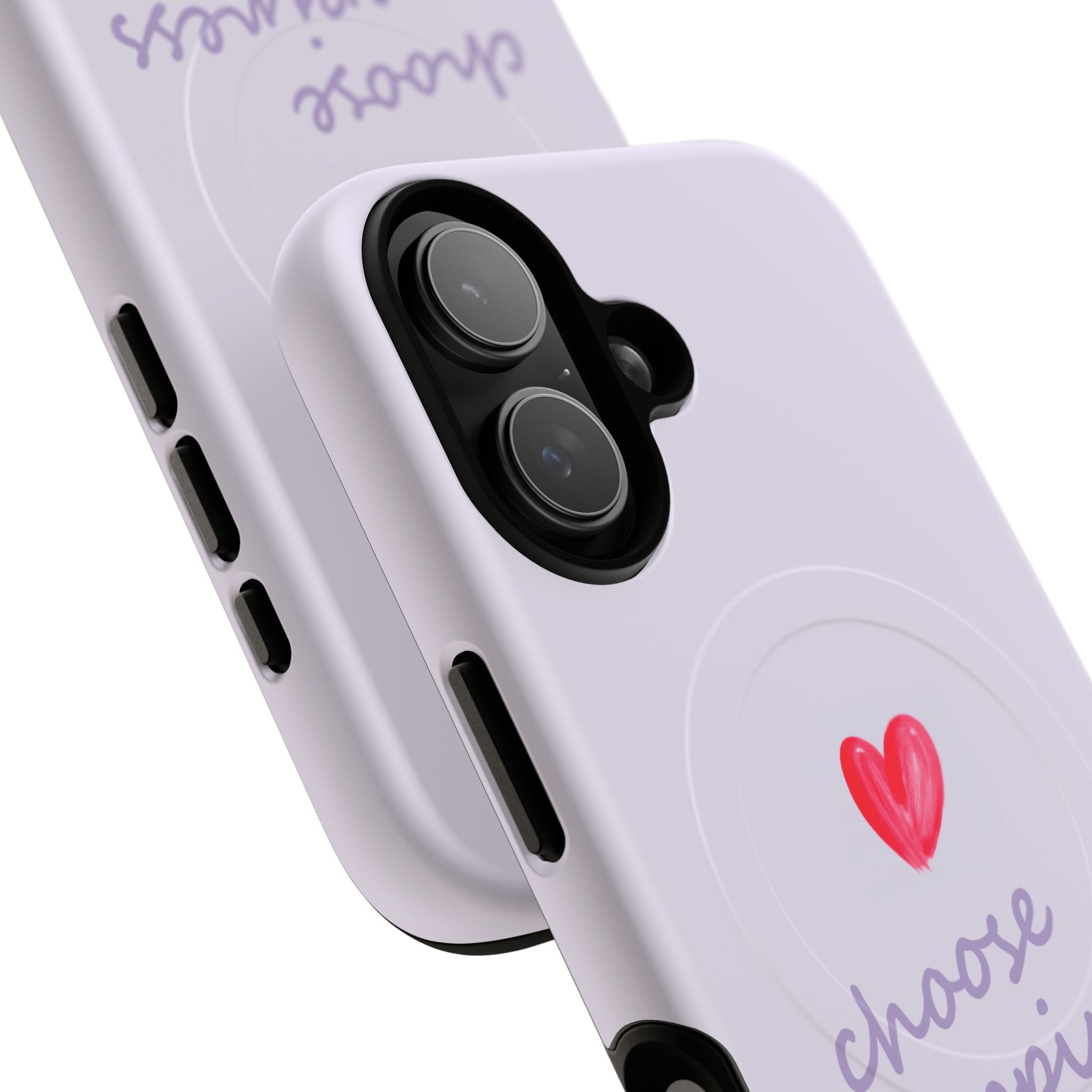 Tough Magnetic Case — "Choose Happiness" Heart Phone Cover