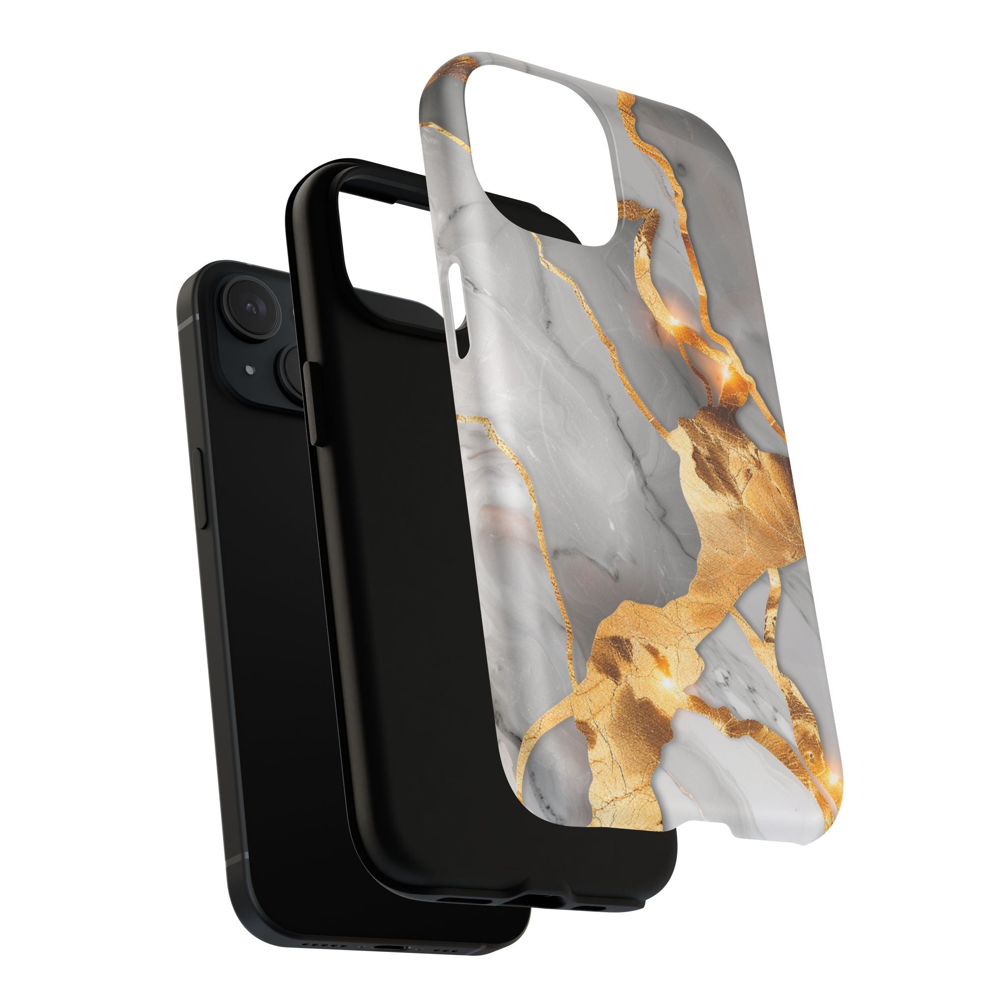 Marble Gold Vein Tough Magnetic Phone Case