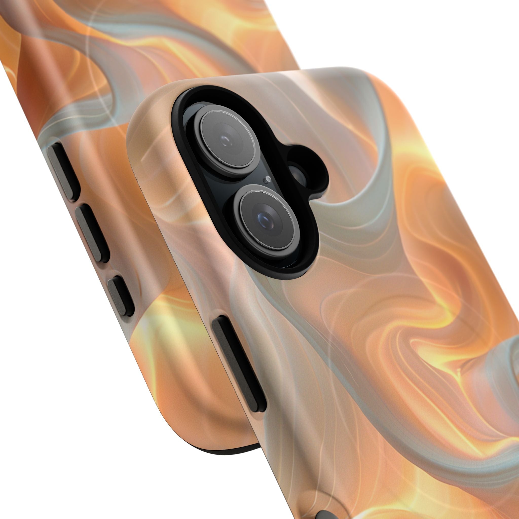 Marbled Amber Swirl Tough Magnetic Case