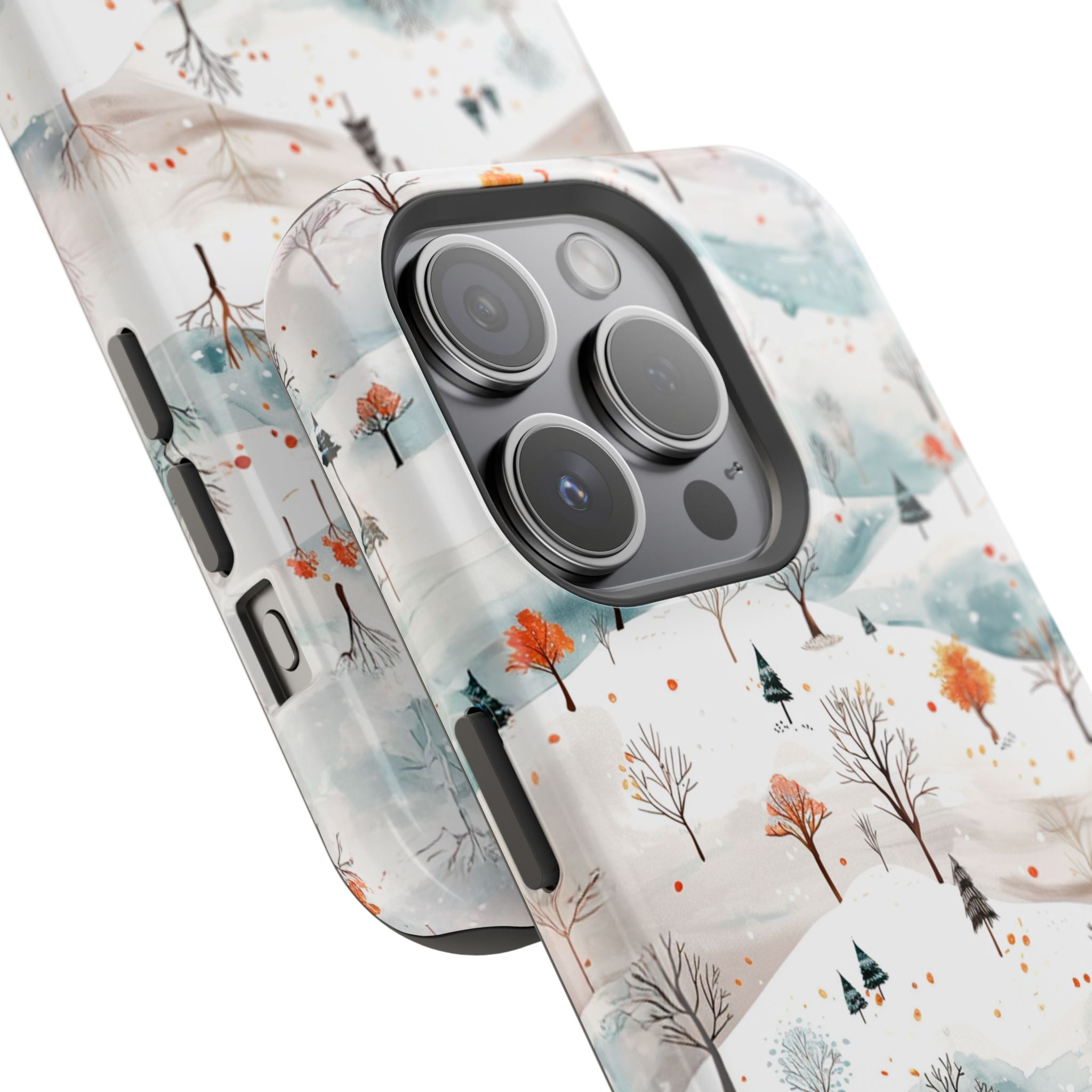 Winter Woodland Magnetic Phone Case — Impact-Resistant MagSafe-Compatible