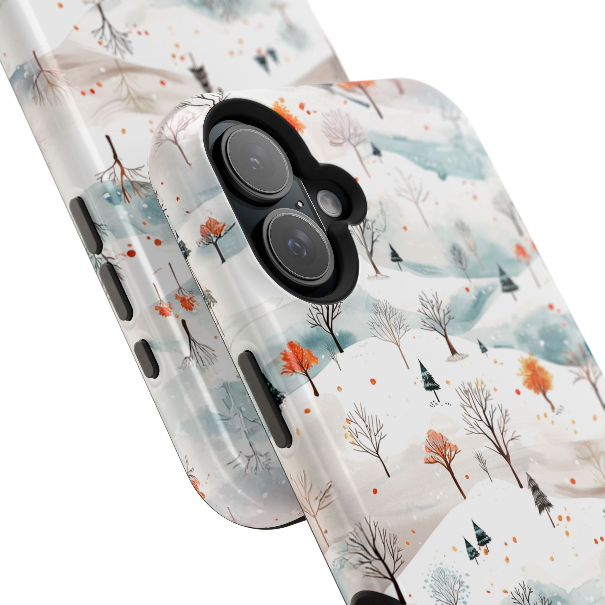 Winter Woodland Magnetic Phone Case — Impact-Resistant MagSafe-Compatible