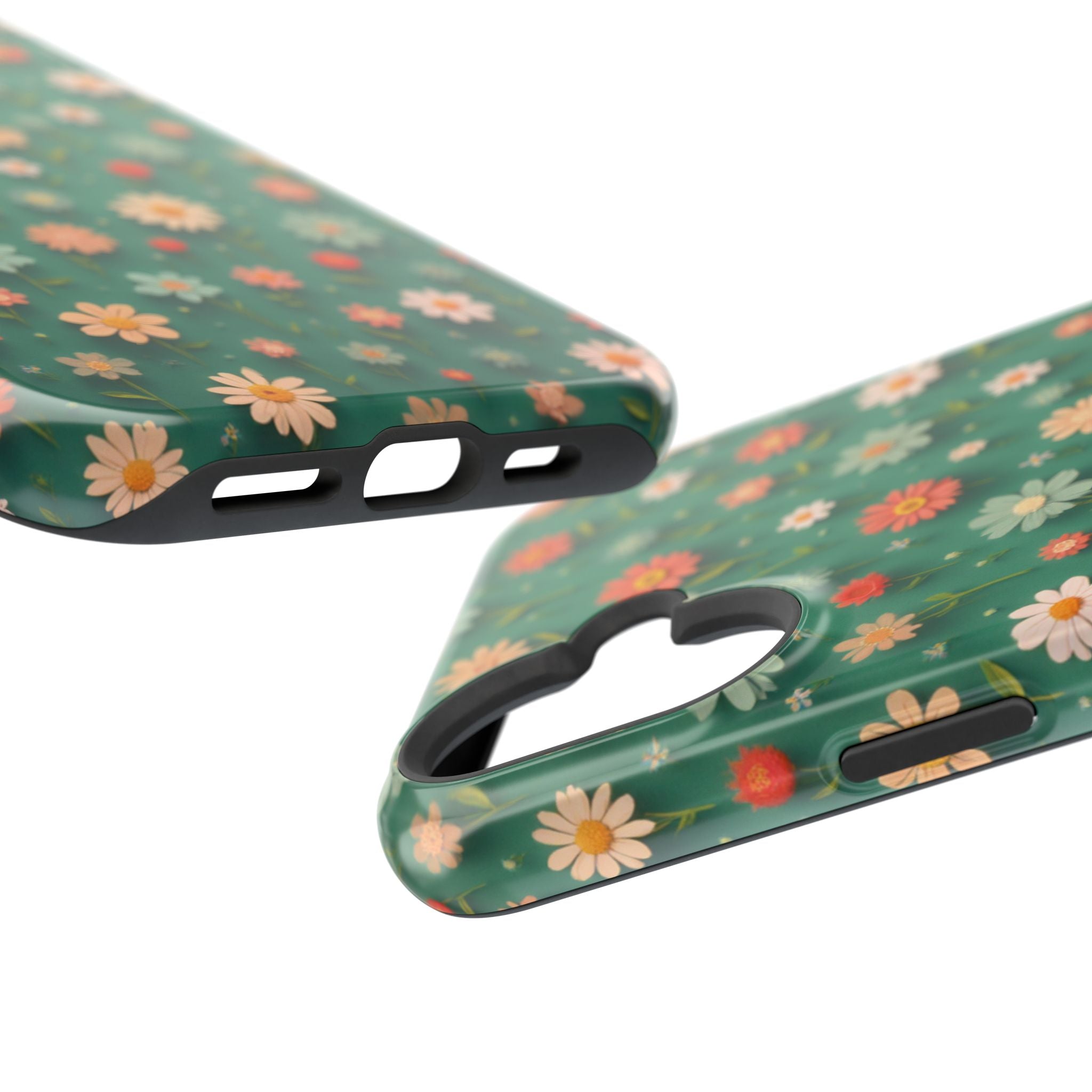 Floral Daisy Magnetic Impact-Resistant Phone Case