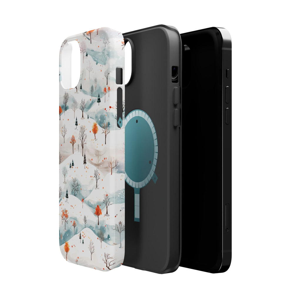 Winter Woodland Magnetic Phone Case — Impact-Resistant MagSafe-Compatible