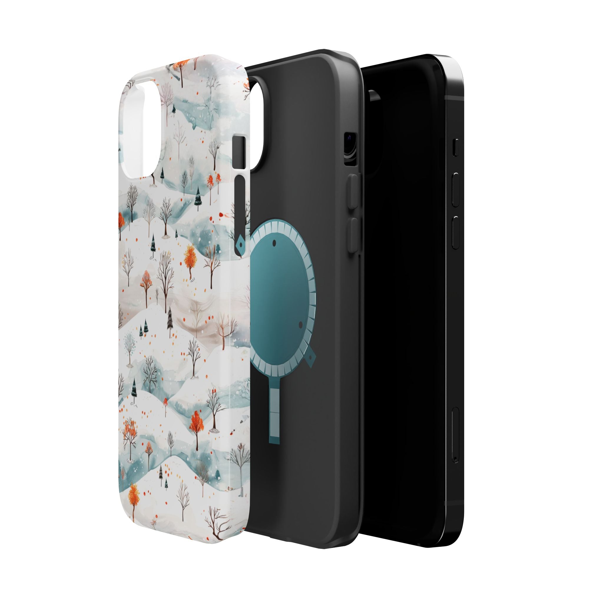 Winter Woodland Magnetic Phone Case — Impact-Resistant MagSafe-Compatible