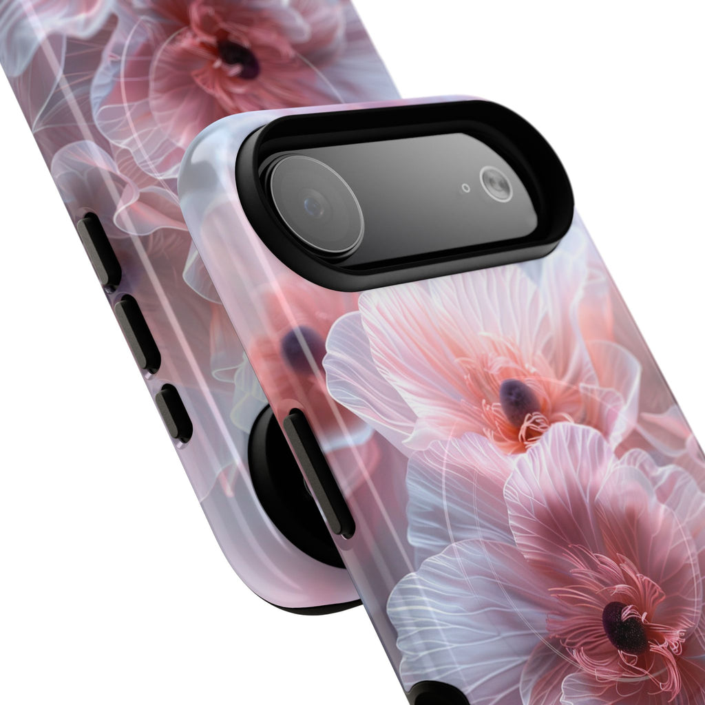 Floral Dream Tough Magnetic Phone Case — Pink Soft Petal Design