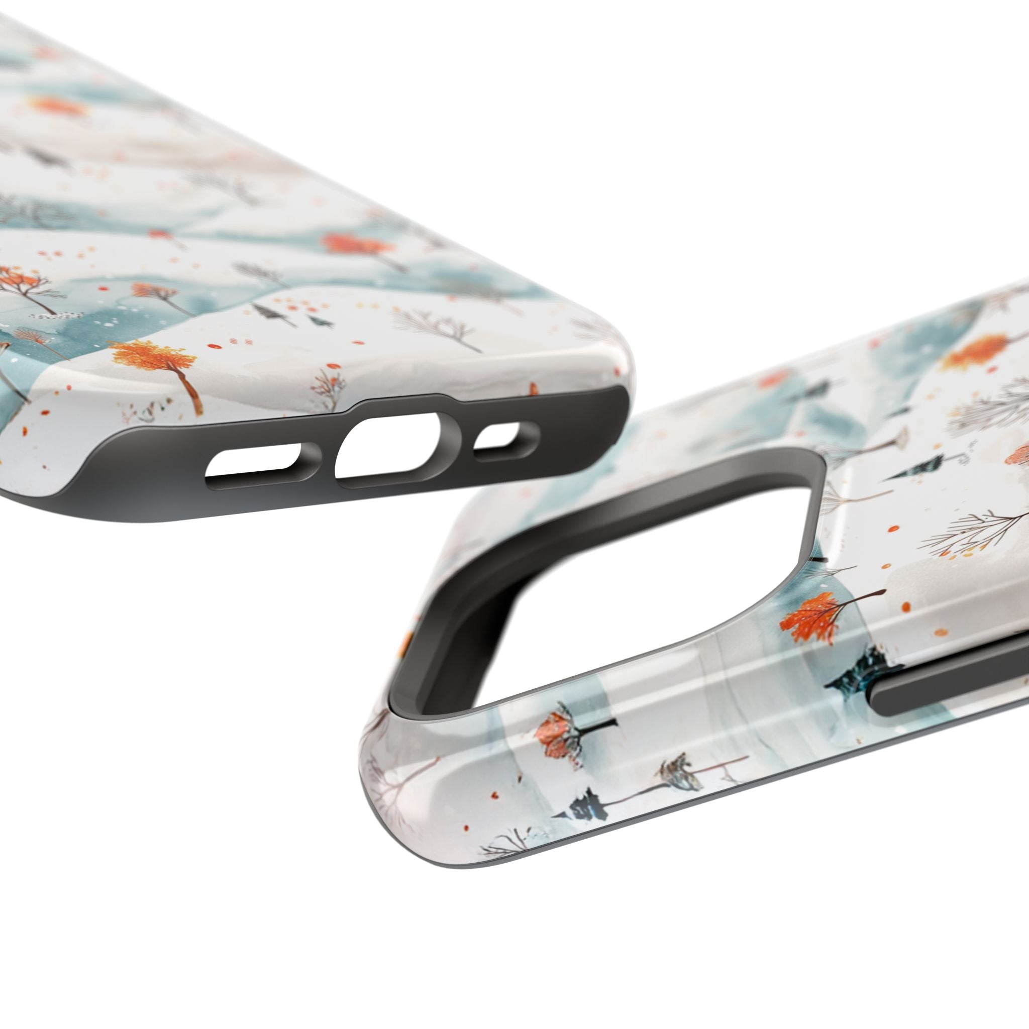 Winter Woodland Magnetic Phone Case — Impact-Resistant MagSafe-Compatible