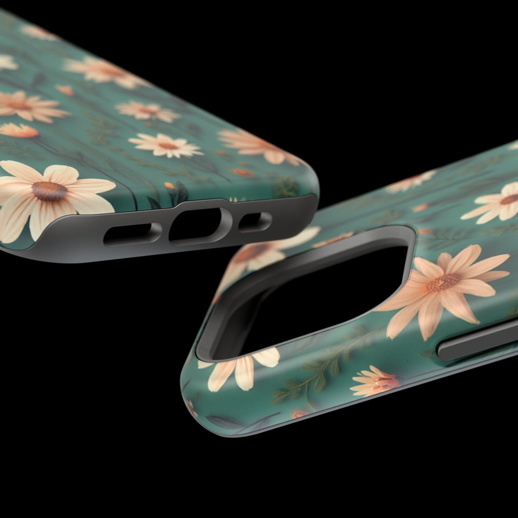Floral Daisy Magnetic Impact-Resistant Phone Case