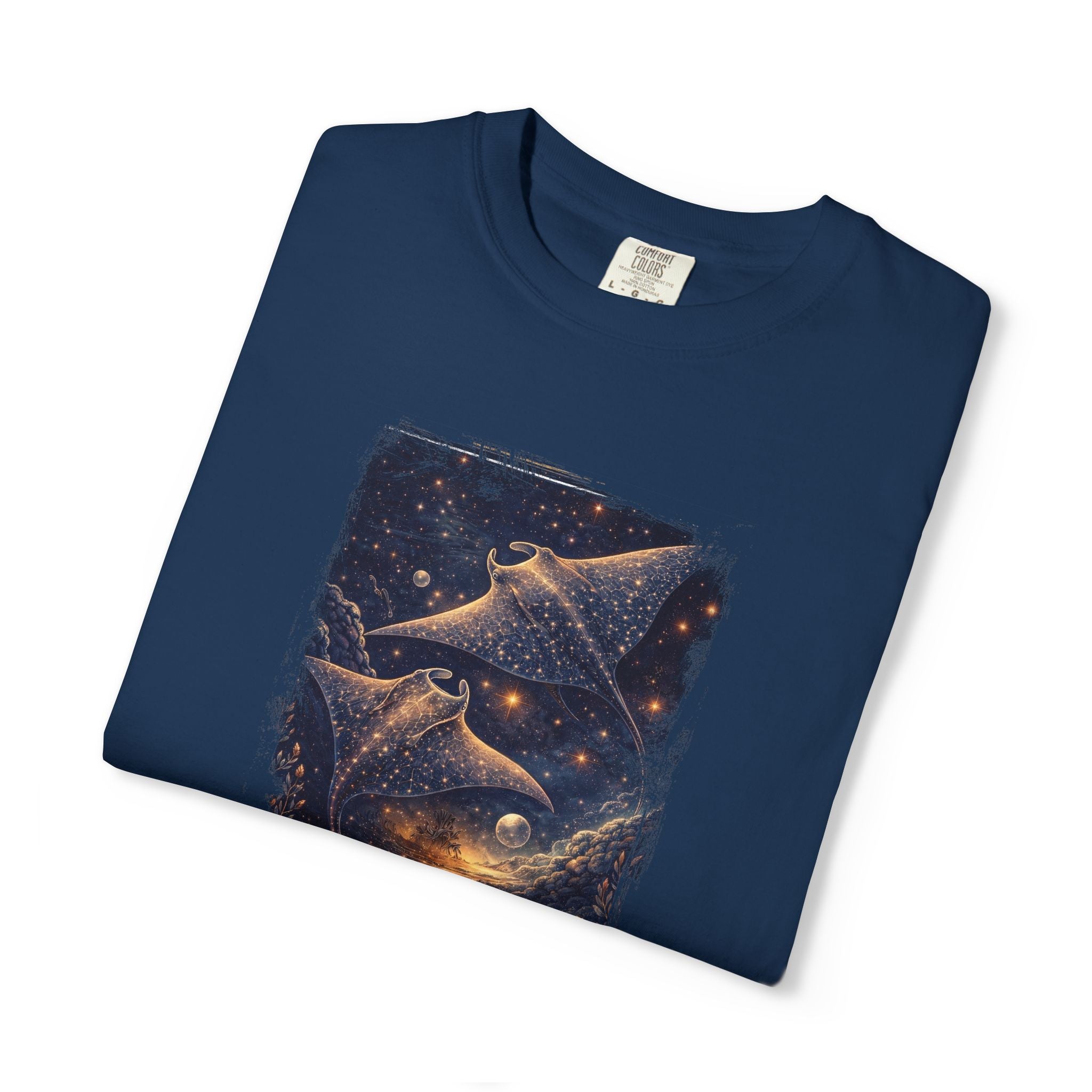 Cosmic Dolphin Night Sky T-Shirt