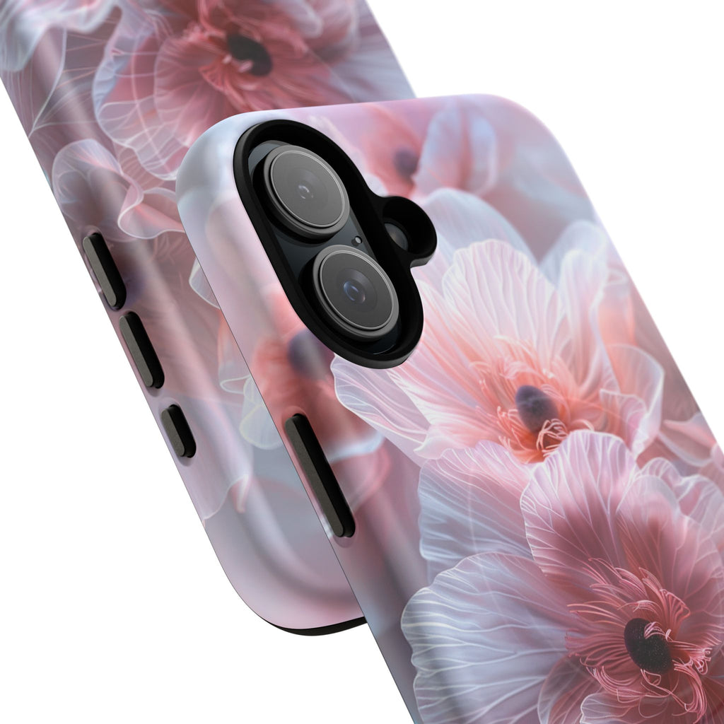 Floral Dream Tough Magnetic Phone Case — Pink Soft Petal Design