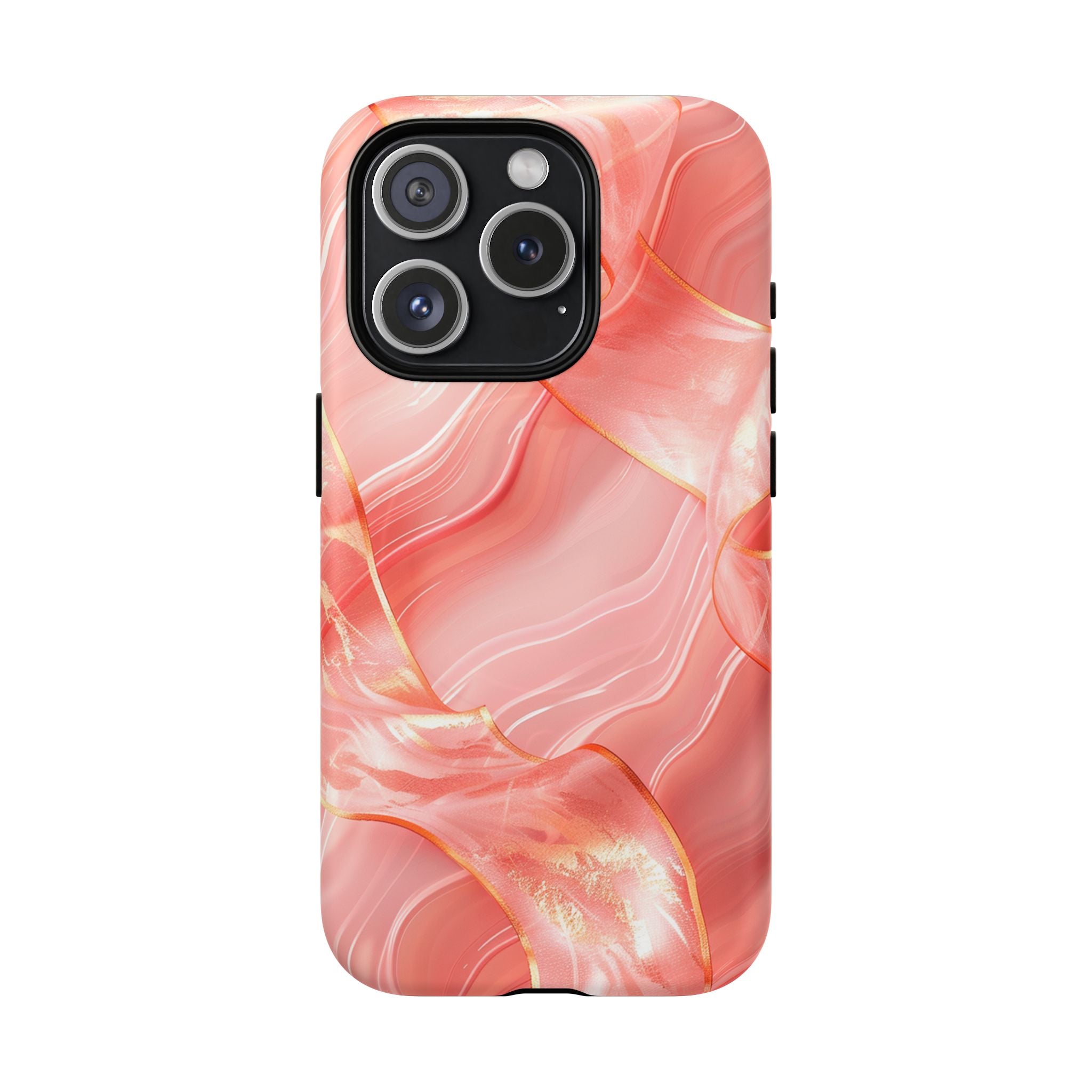 Pink Marble Magnetic Phone Case — Tough Protective iPhone Cover