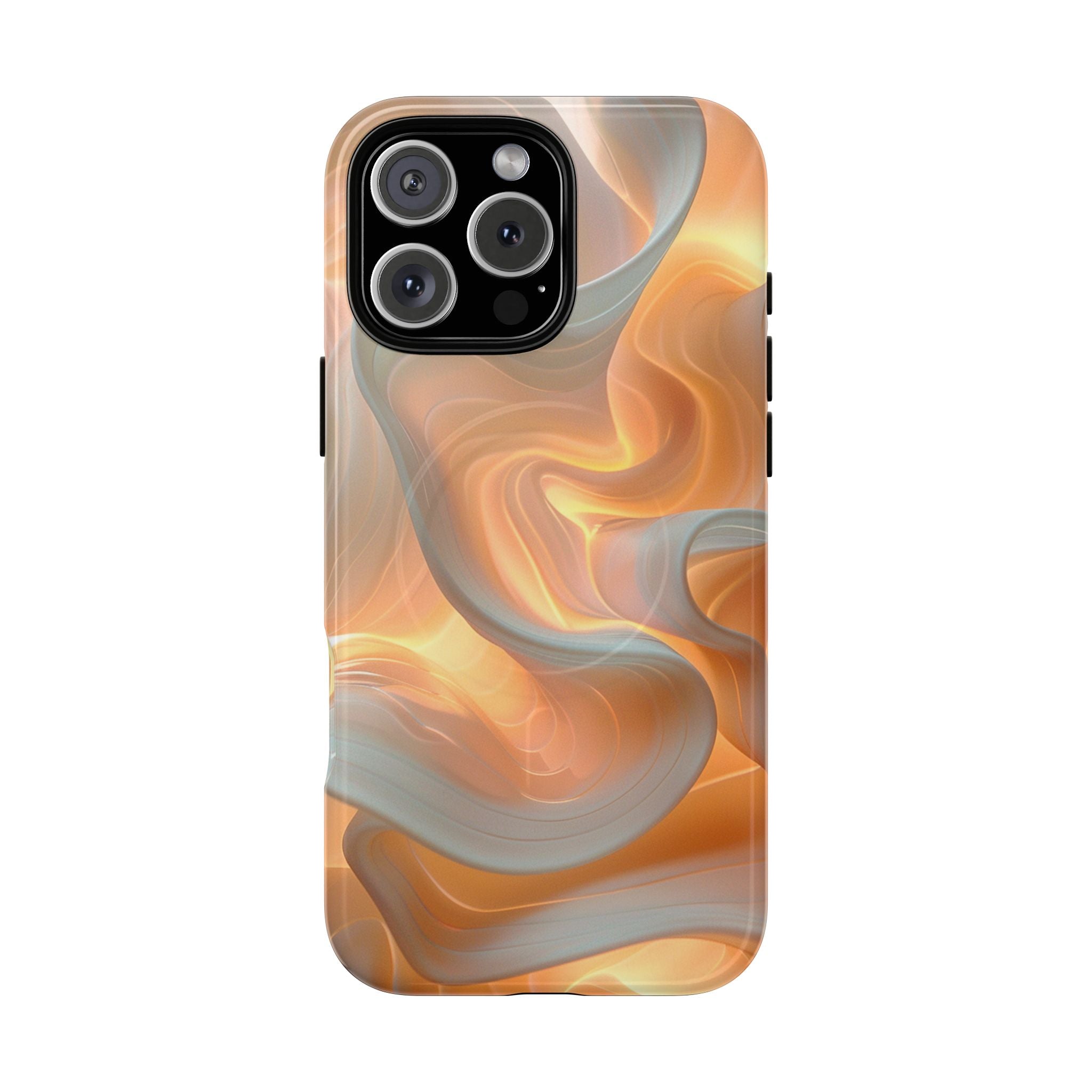 Marbled Amber Swirl Tough Magnetic Case