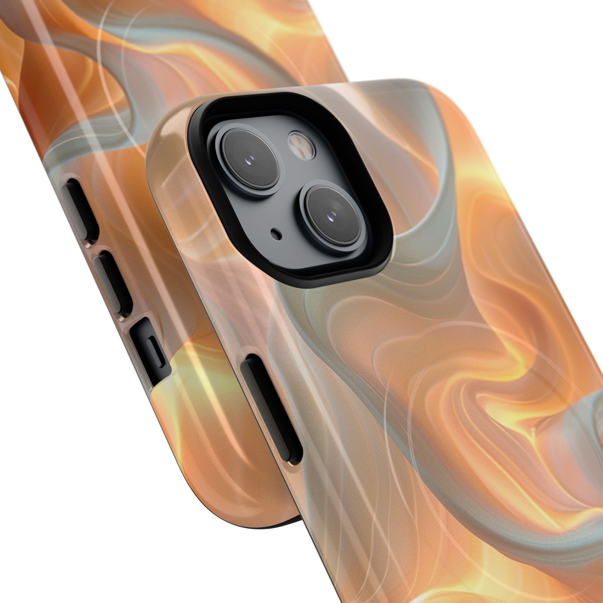 Marbled Amber Swirl Tough Magnetic Case