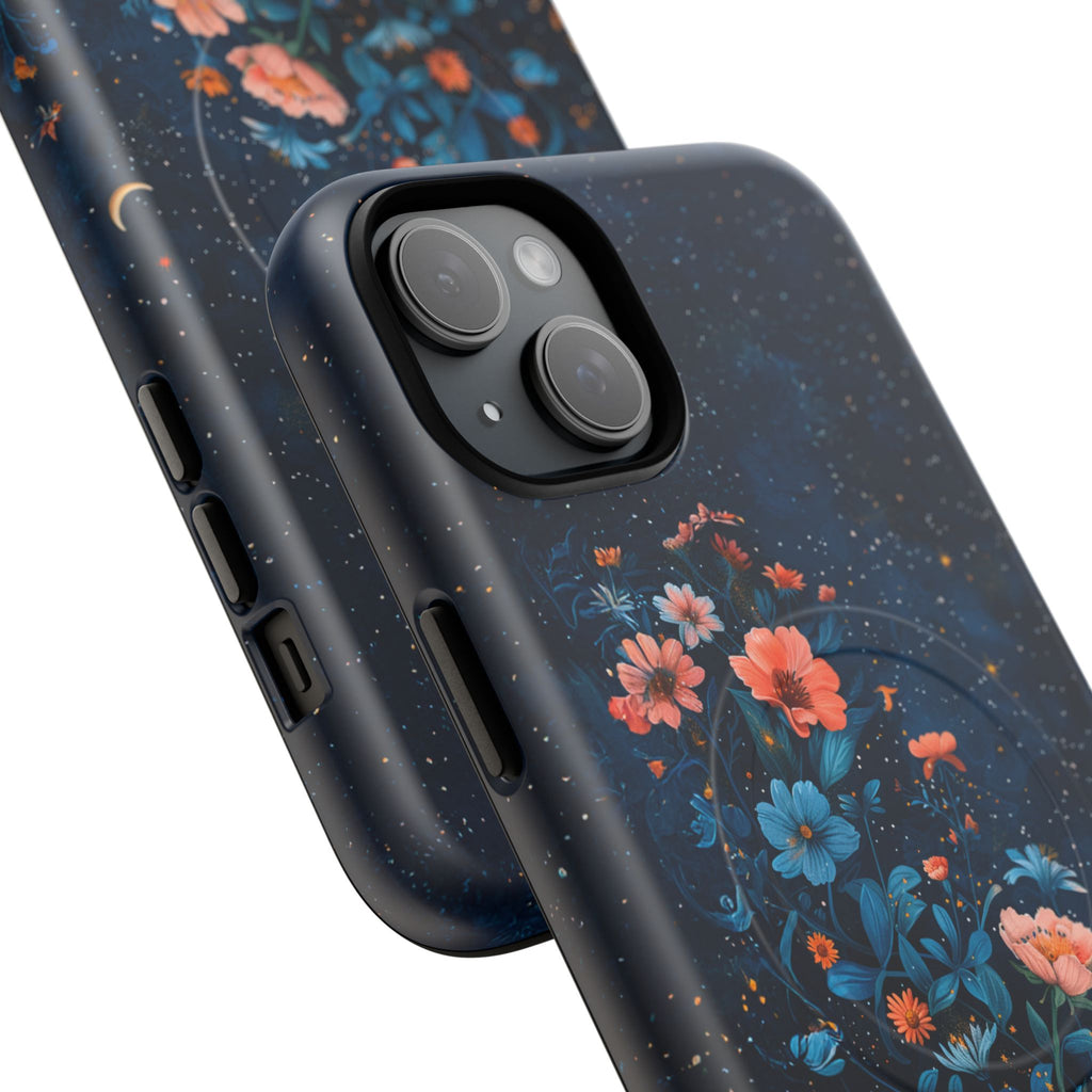Floral Night Sky Tough Magnetic Phone Case
