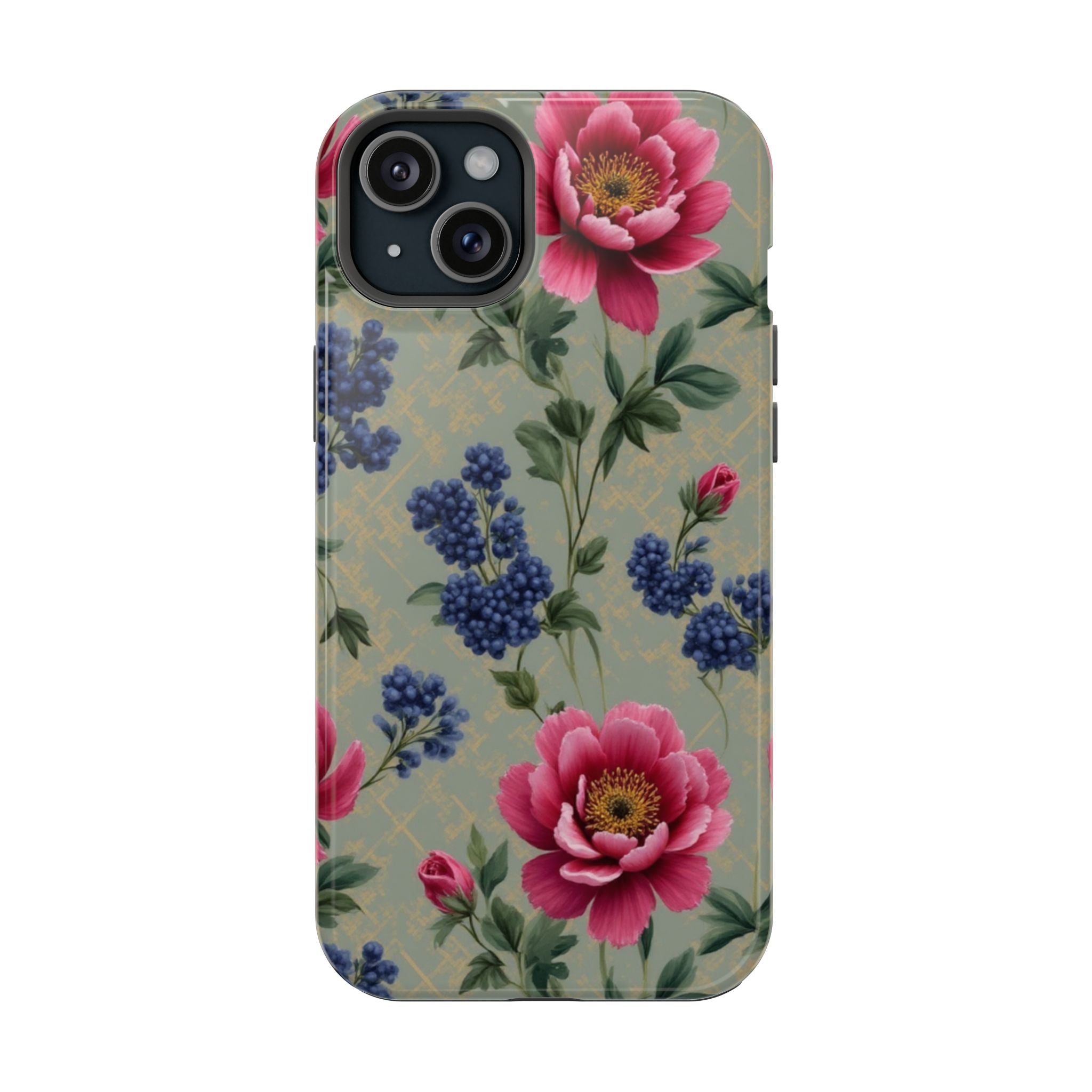 Floral Vintage Magnetic Impact-Resistant Phone Case