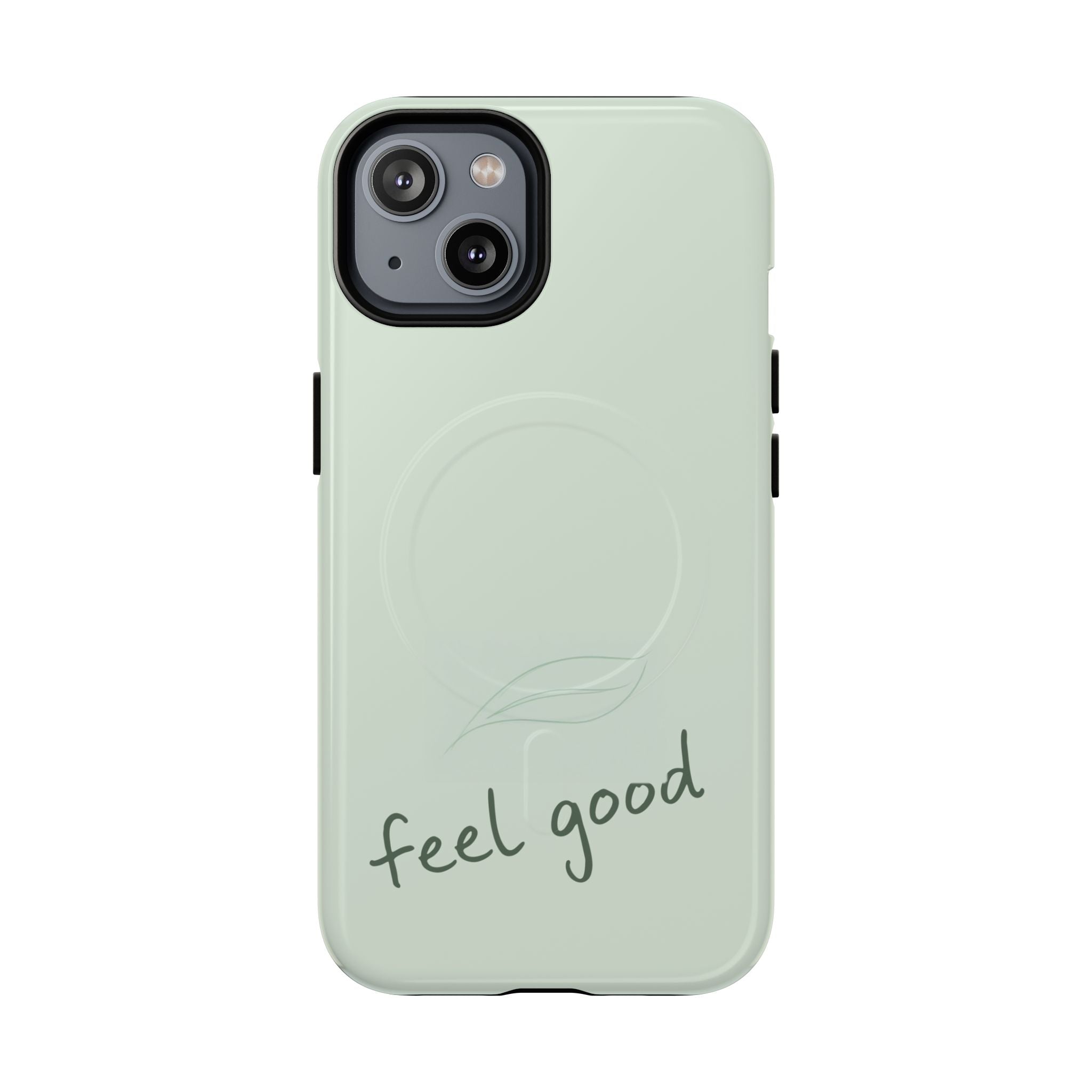 MagSafe Phone Case — "feel good" Minimal Pastel Protective Case