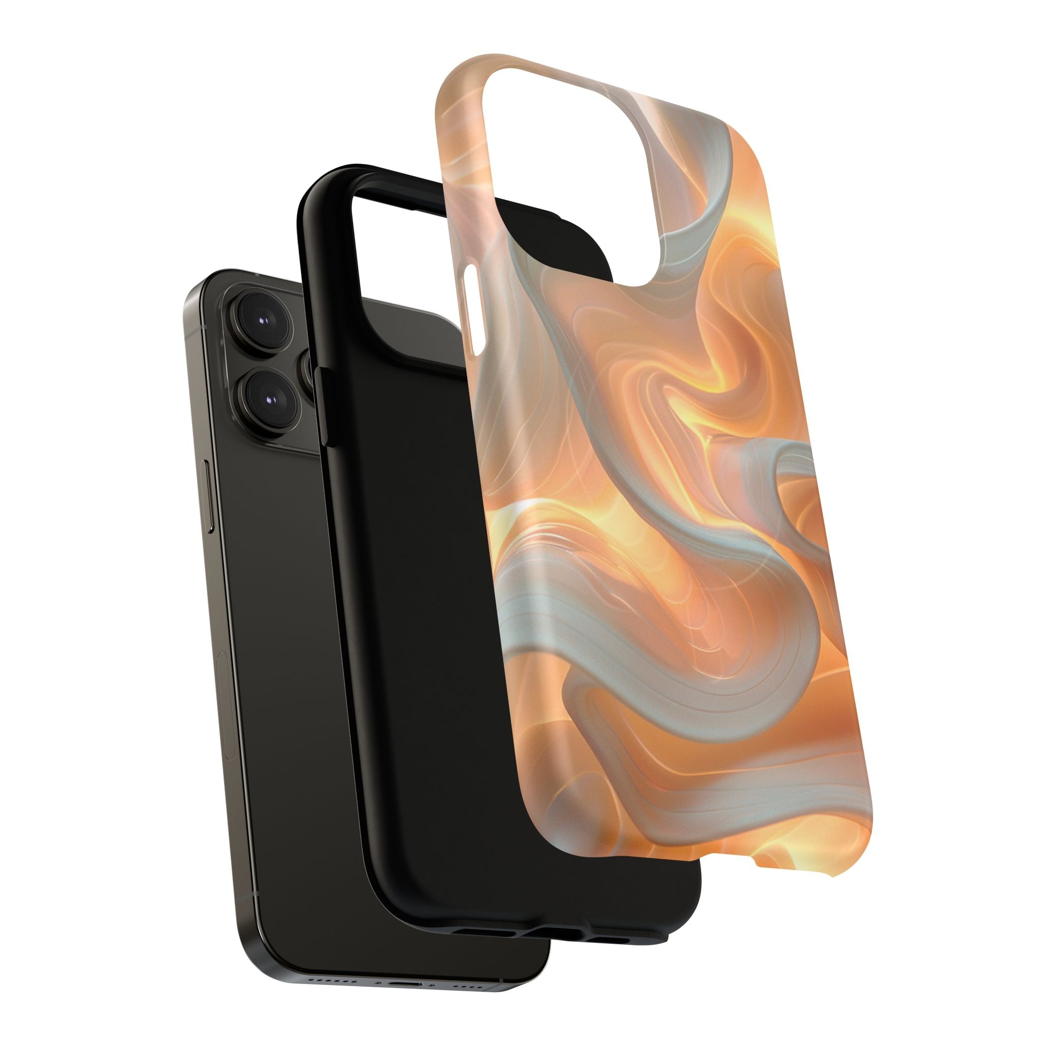 Marbled Amber Swirl Tough Magnetic Case