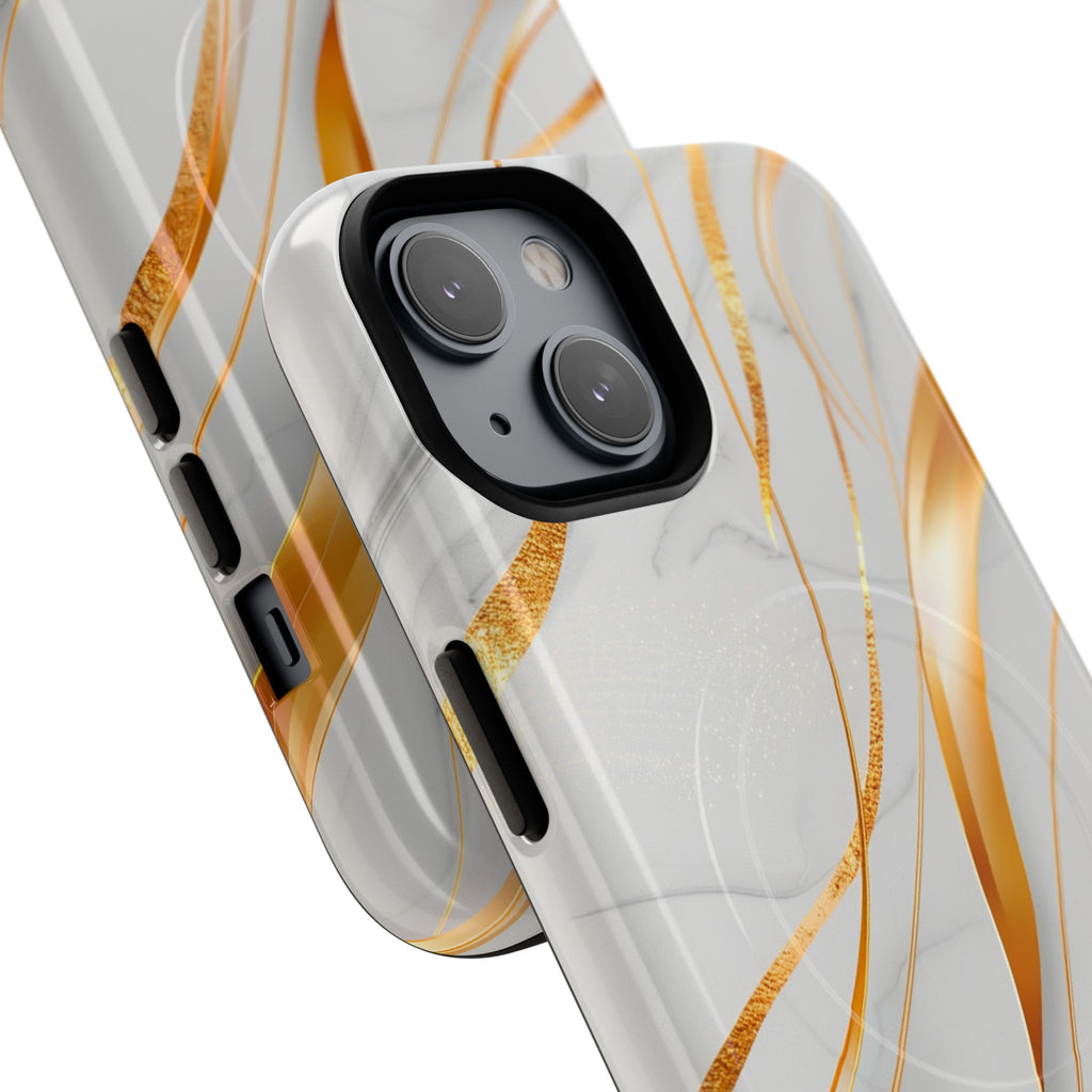 Marble Gold Wave Tough Magnetic Phone Case