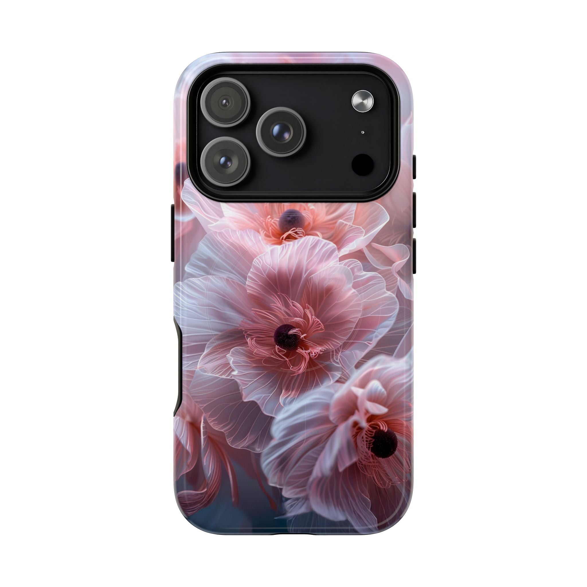 Floral Dream Tough Magnetic Phone Case — Pink Soft Petal Design