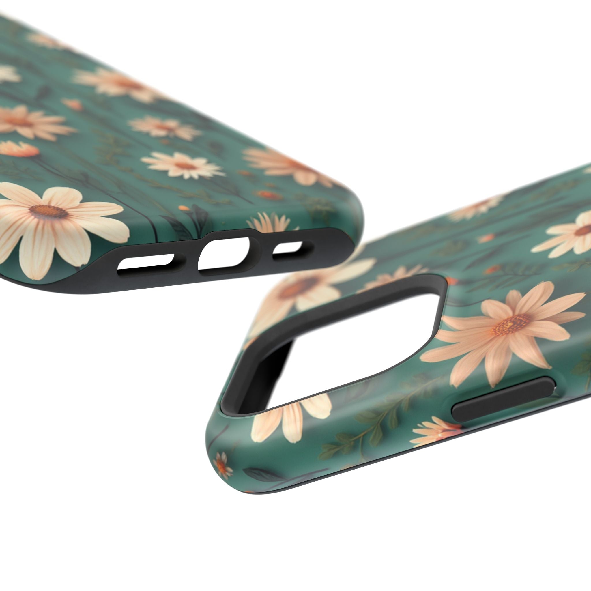 Floral Daisy Magnetic Impact-Resistant Phone Case