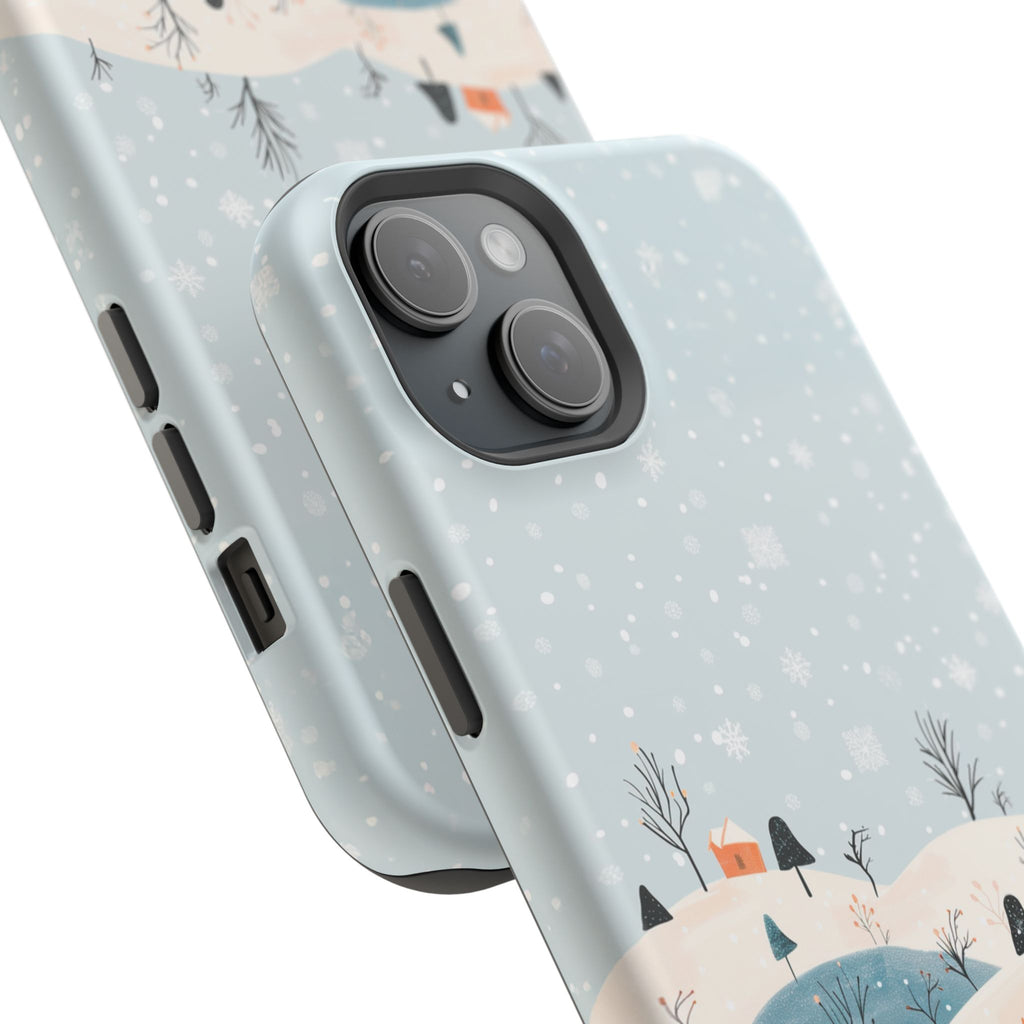 Winter Snowy Hills Magnetic Impact Phone Case — Cute Scenic Landscape iPhone Cover