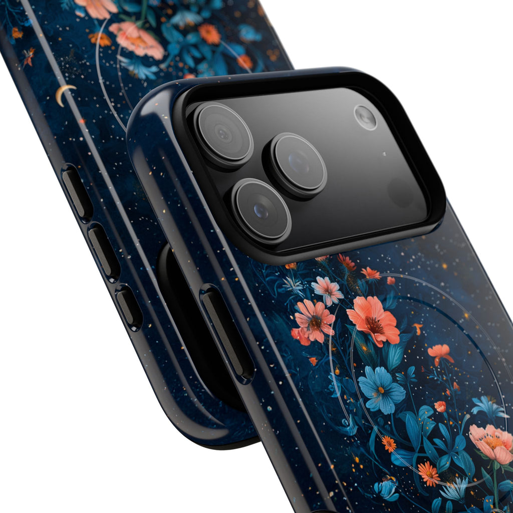 Floral Night Sky Tough Magnetic Phone Case