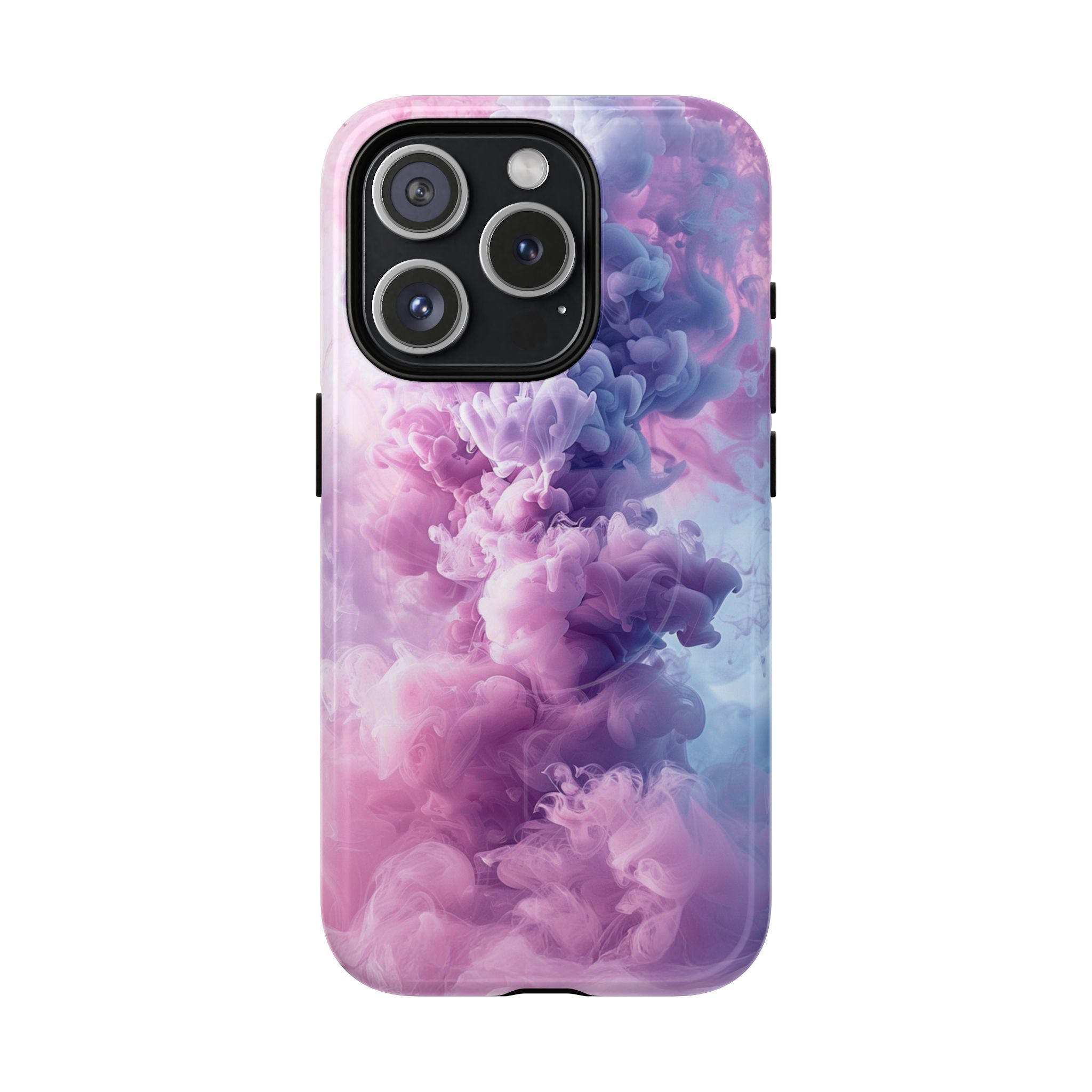 Magnetic Tough Phone Case — Pink & Purple Cloud Smoke Design