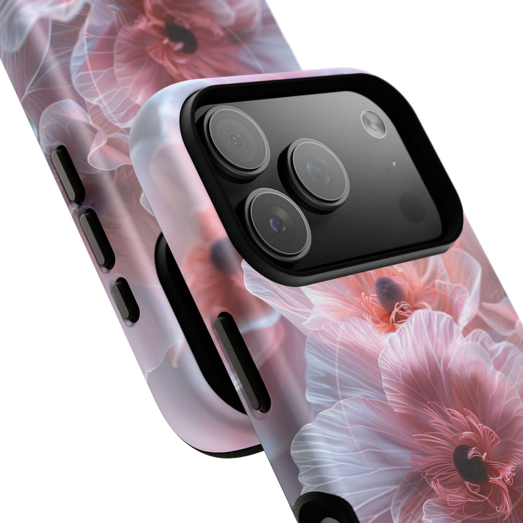 Floral Dream Tough Magnetic Phone Case — Pink Soft Petal Design