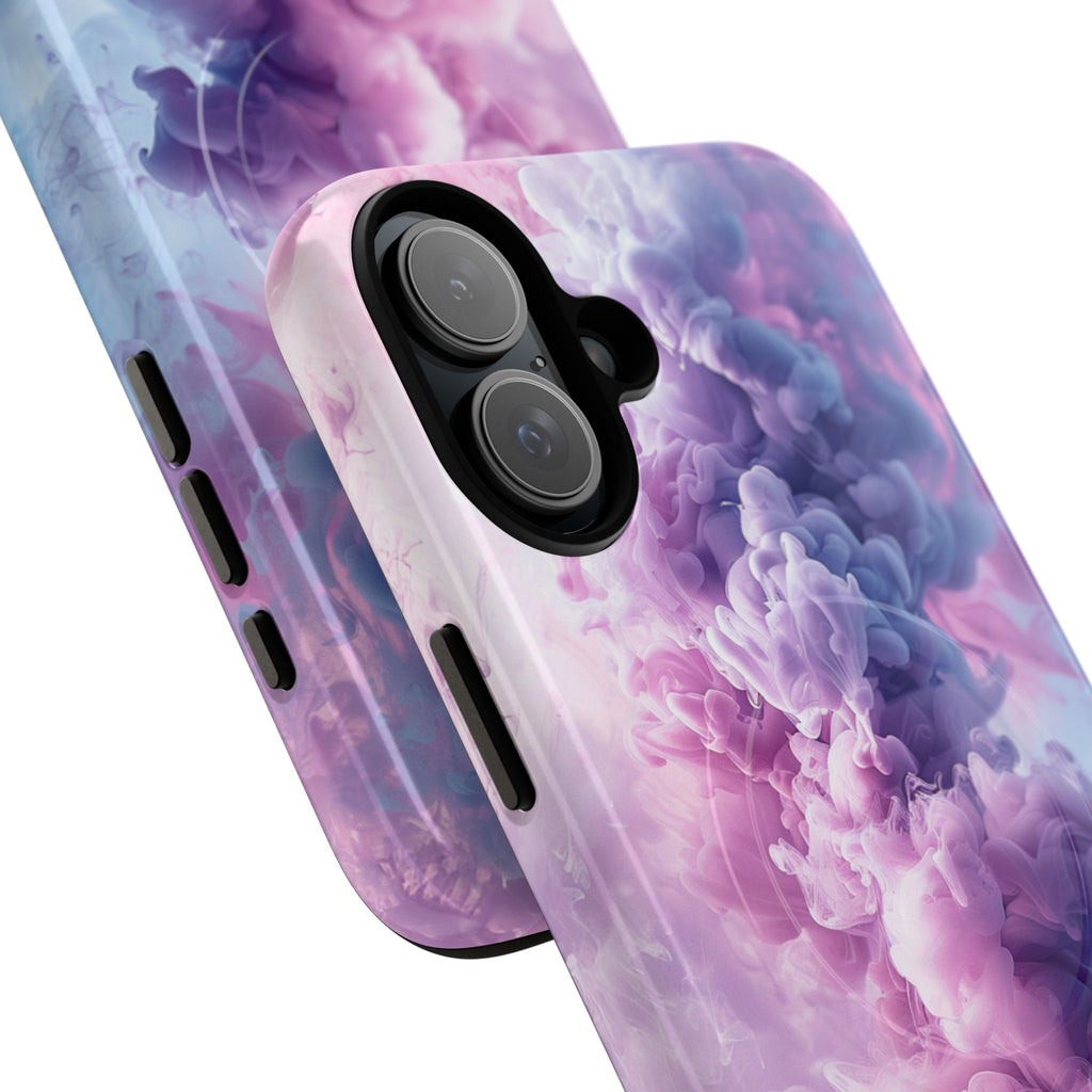 Magnetic Tough Phone Case — Pink & Purple Cloud Smoke Design