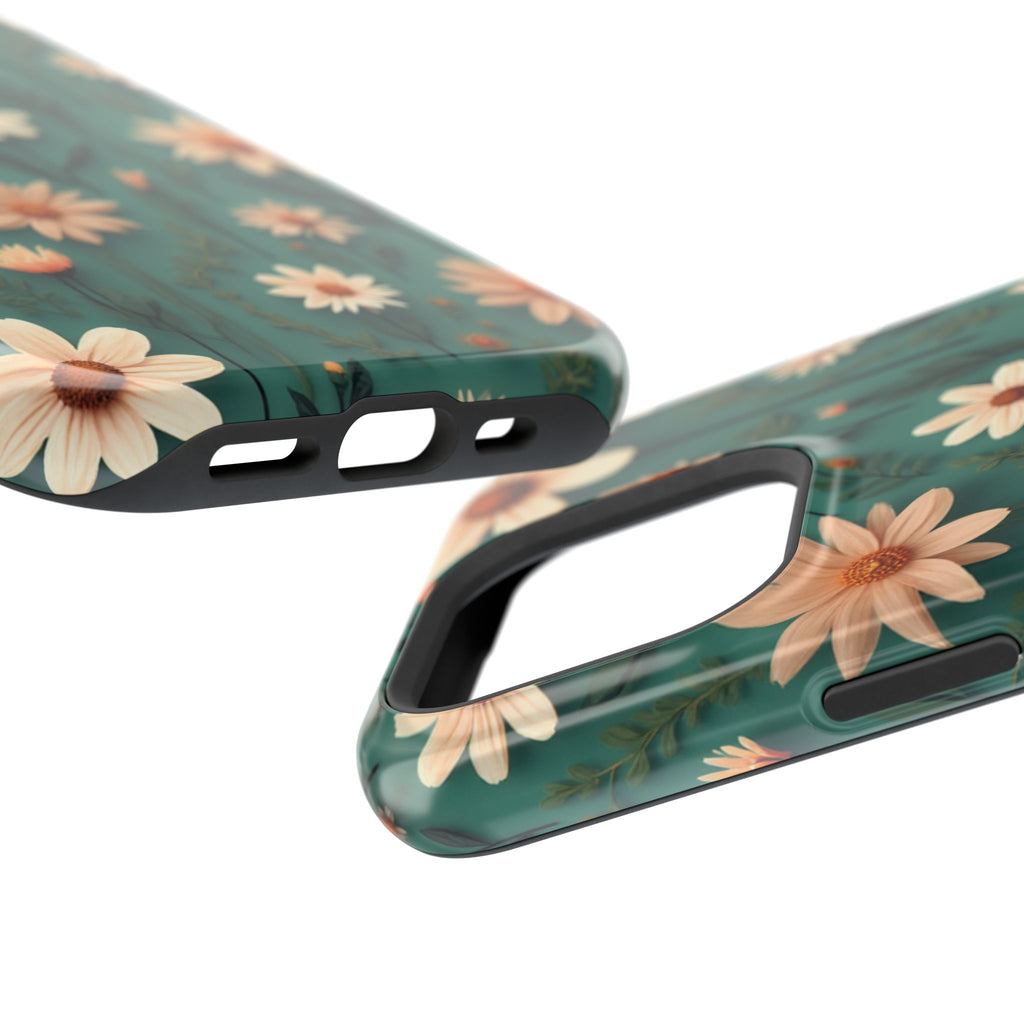 Floral Daisy Magnetic Impact-Resistant Phone Case
