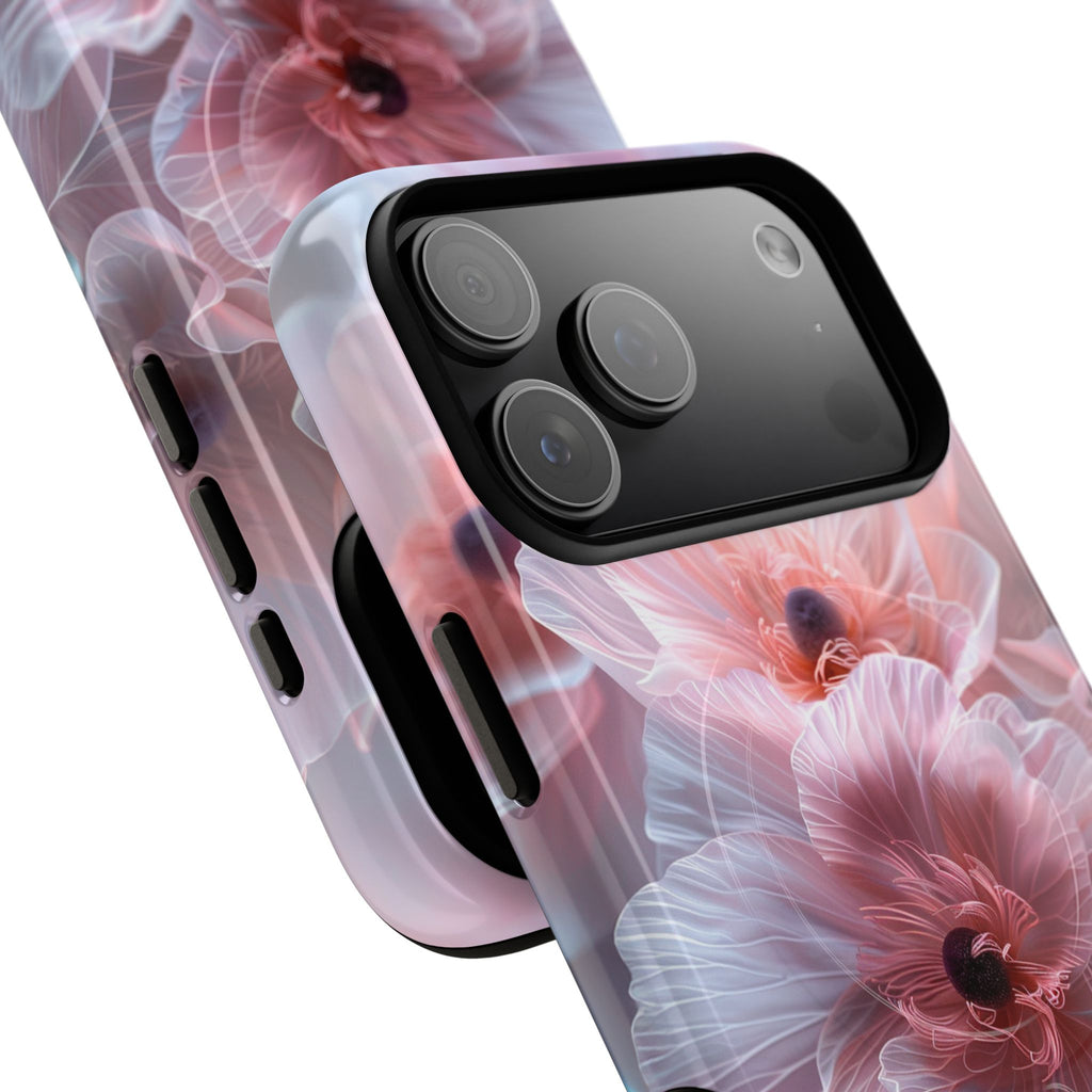 Floral Dream Tough Magnetic Phone Case — Pink Soft Petal Design