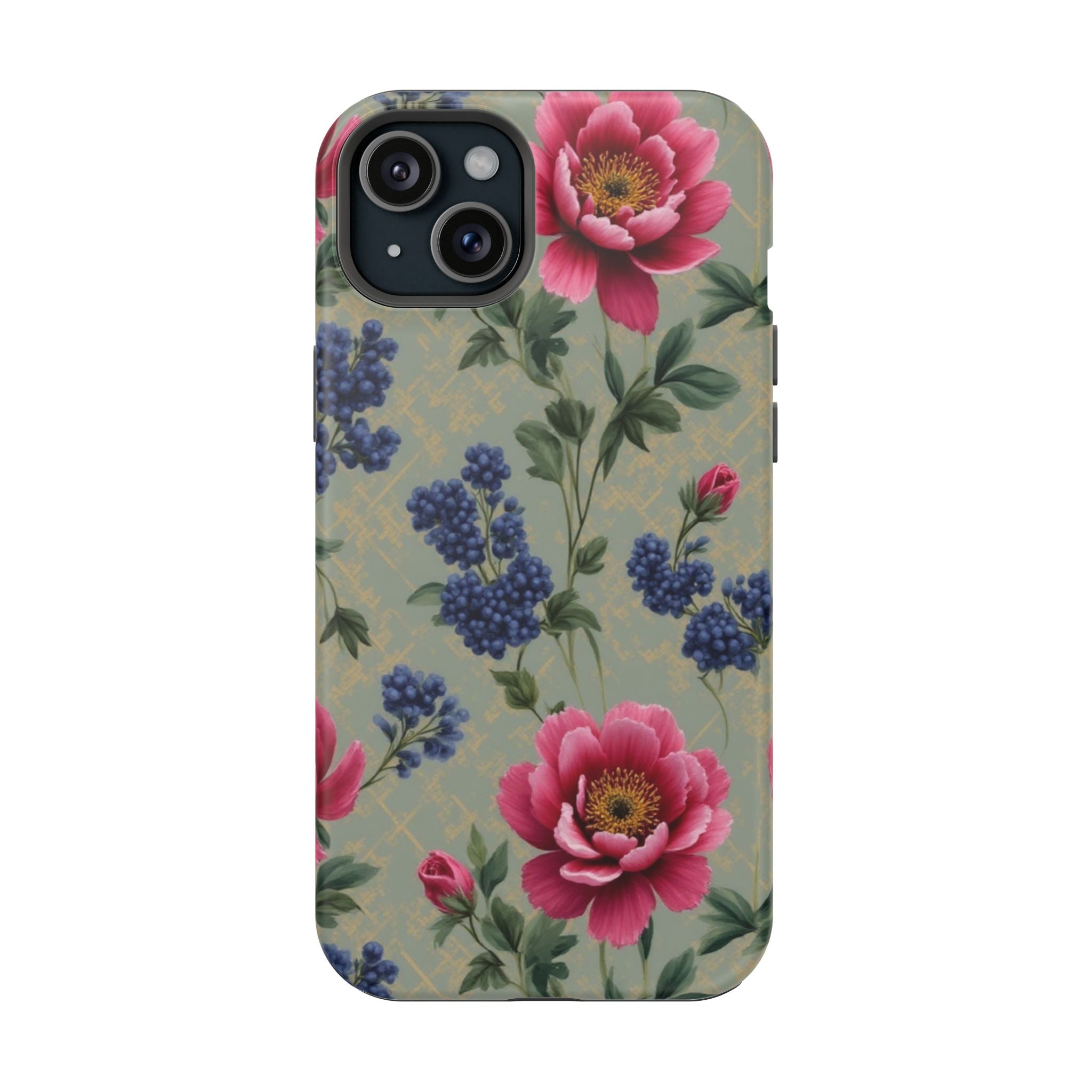 Floral Vintage Magnetic Impact-Resistant Phone Case