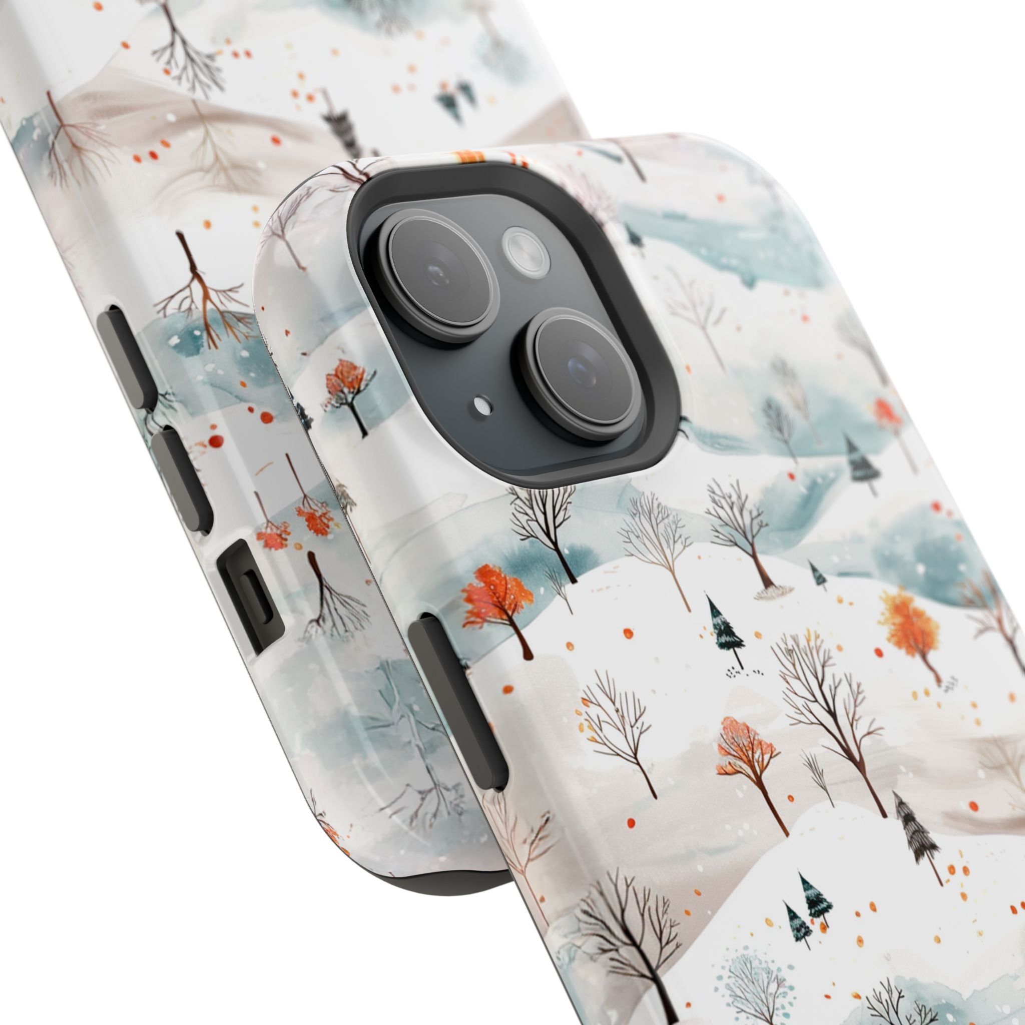 Winter Woodland Magnetic Phone Case — Impact-Resistant MagSafe-Compatible
