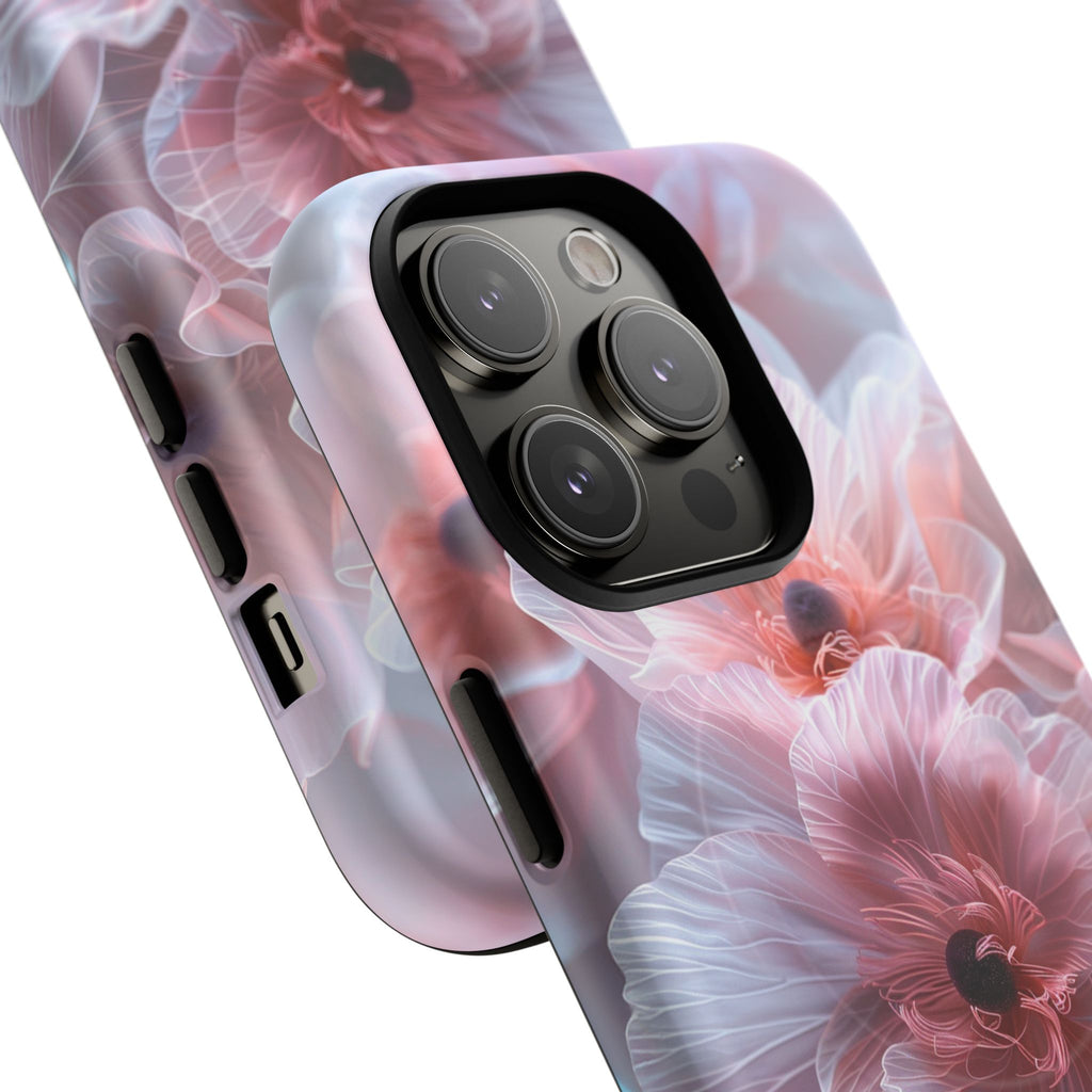 Floral Dream Tough Magnetic Phone Case — Pink Soft Petal Design