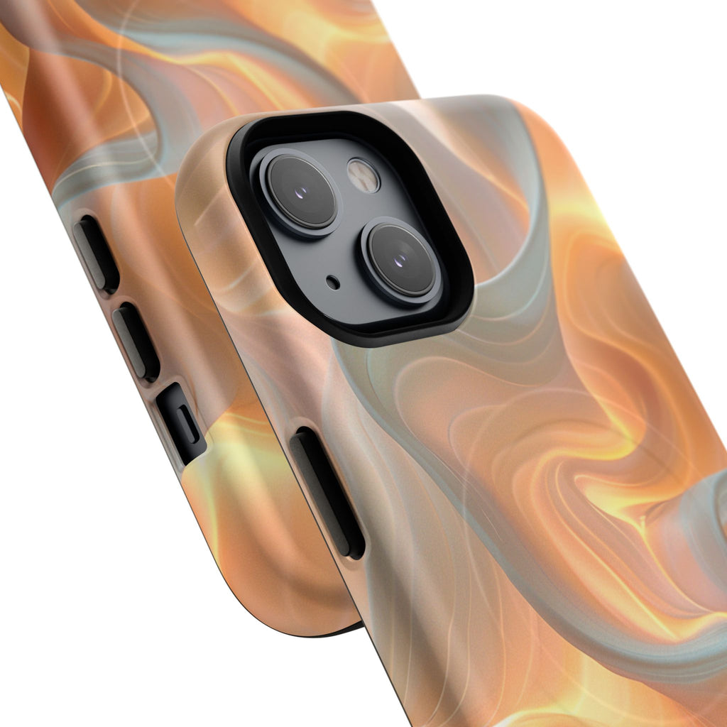 Marbled Amber Swirl Tough Magnetic Case