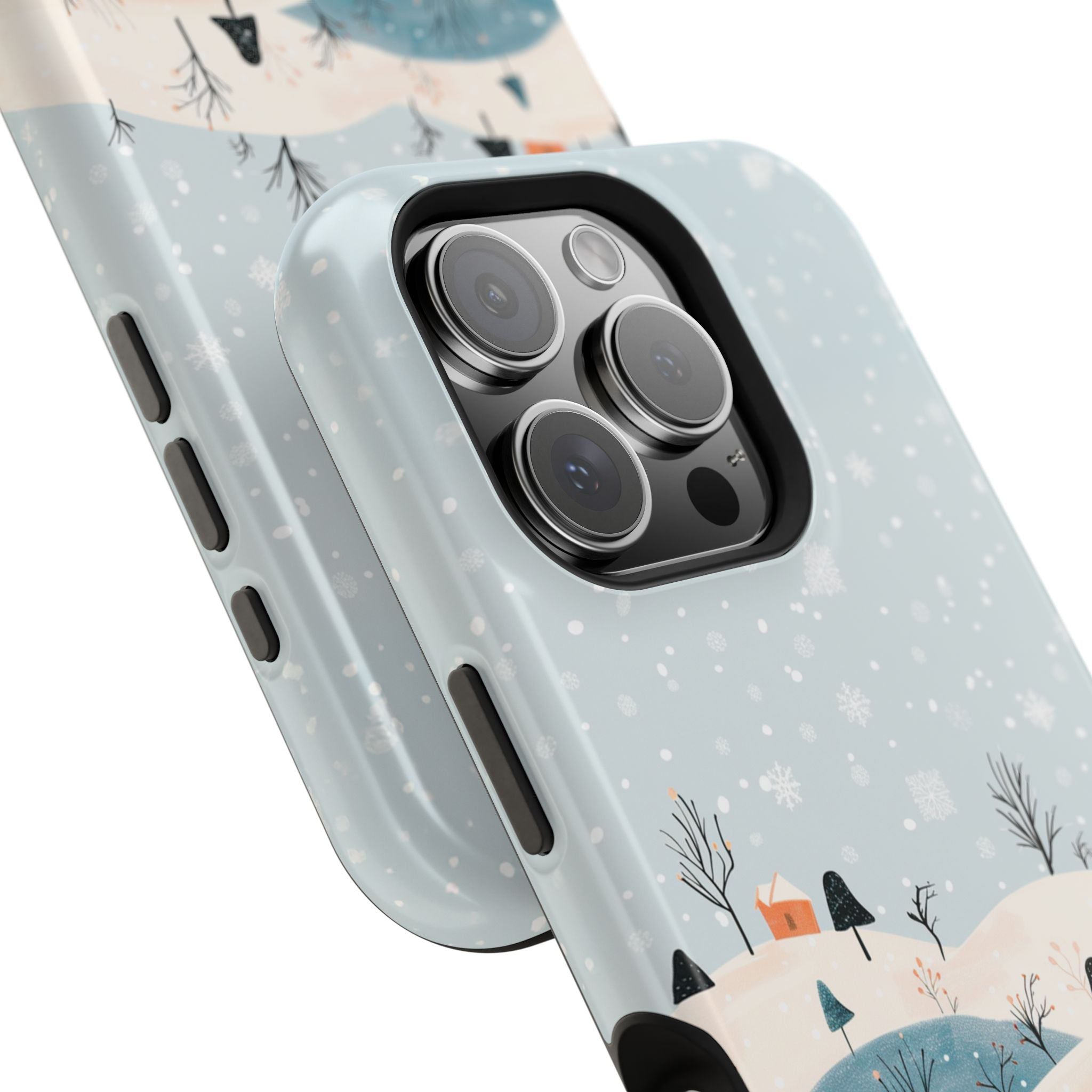 Winter Snowy Hills Magnetic Impact Phone Case — Cute Scenic Landscape iPhone Cover